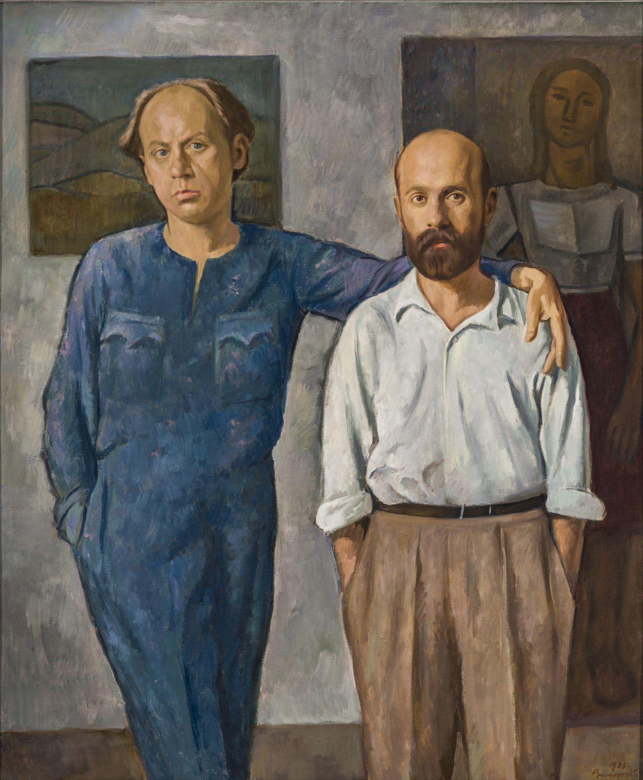 Kettős portré (Paizs Goebel Jenő és Barcsay Jenő) (Ferenczy Múzeumi Centrum CC BY-NC-SA)