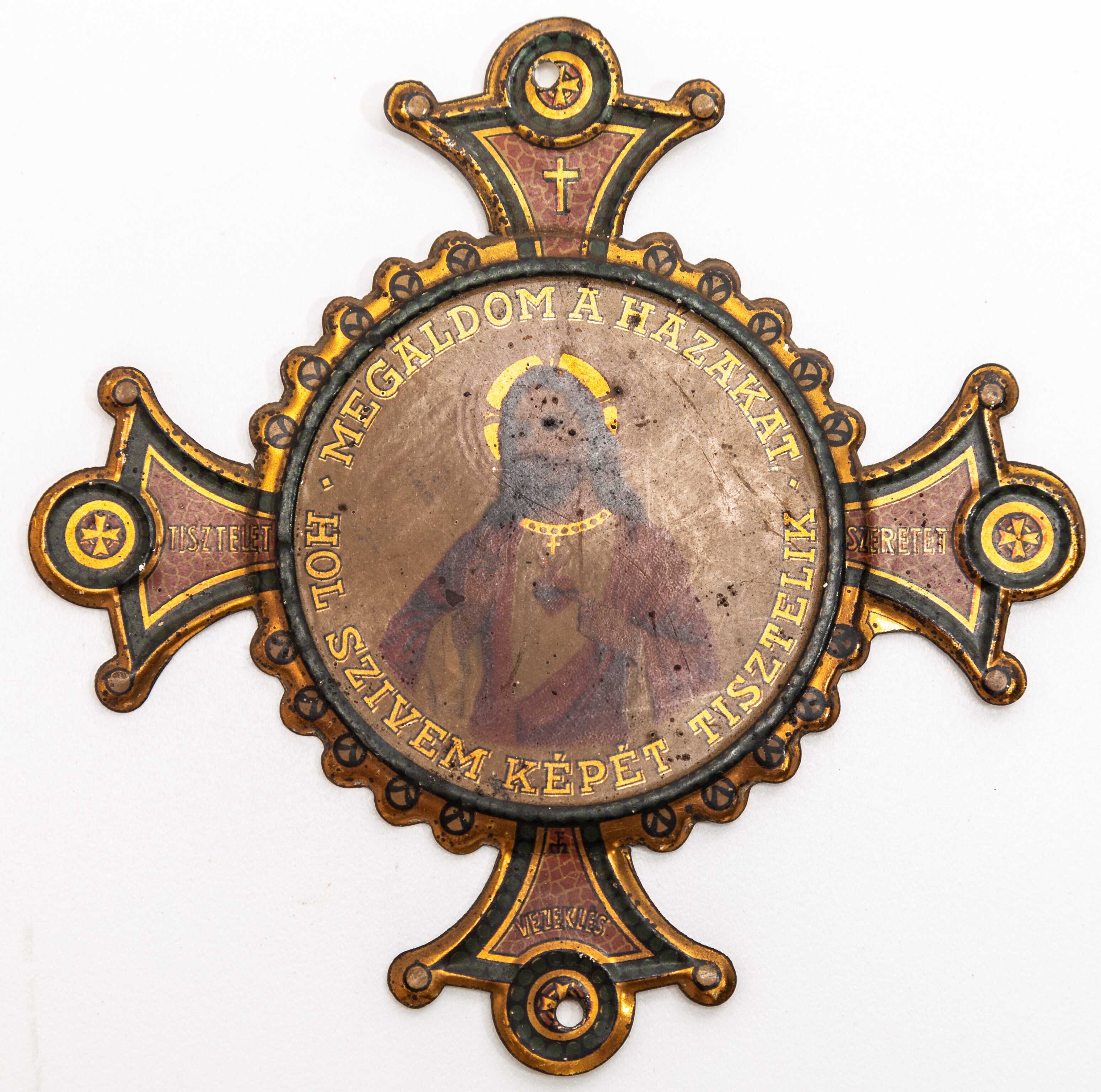 Vallásoskép, pléh (Ferenczy Múzeumi Centrum CC BY-NC-SA)