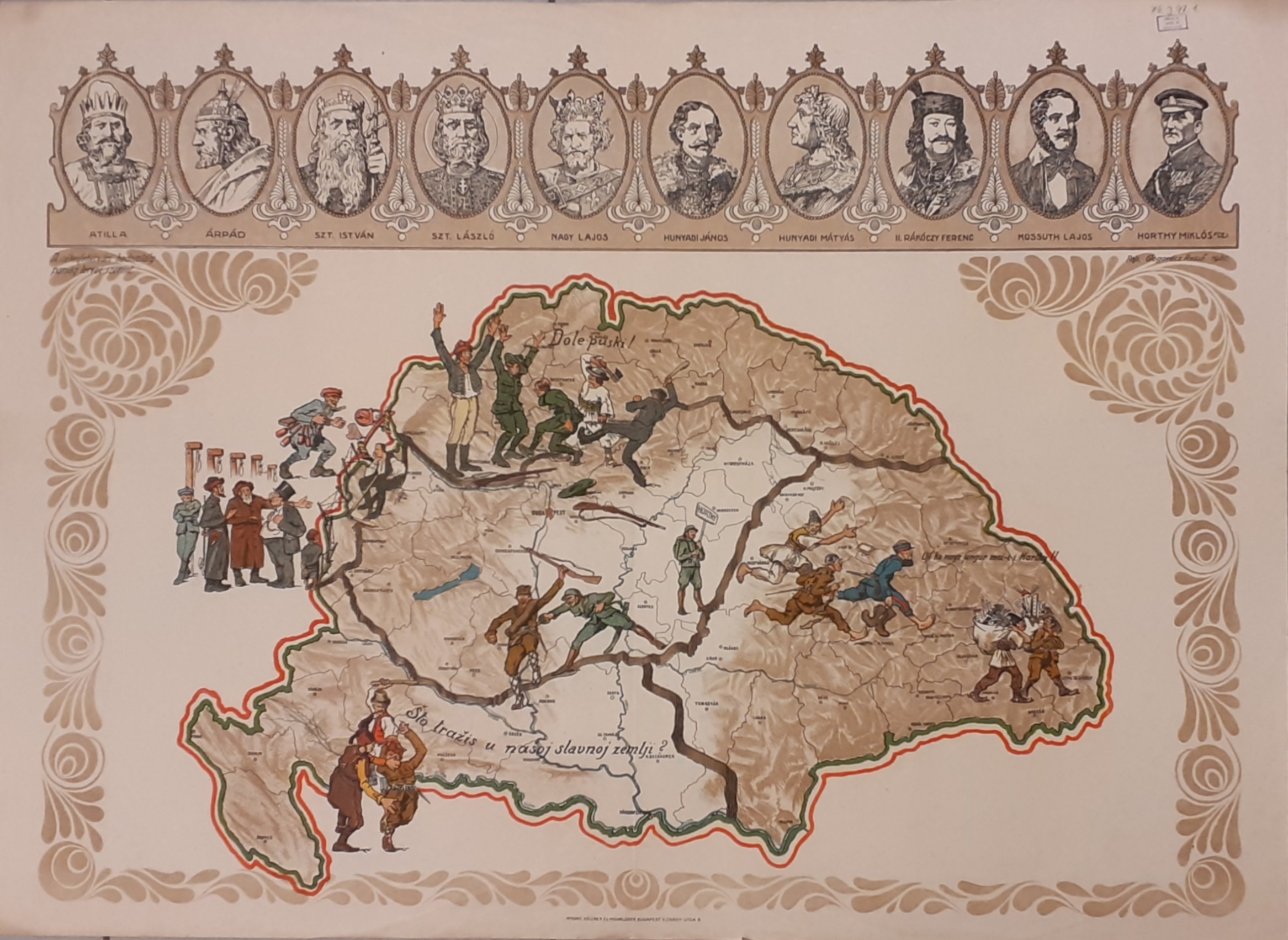 Plakát Nagy Magyarország térkép (Ferenczy Múzeumi Centrum CC BY-NC-SA)