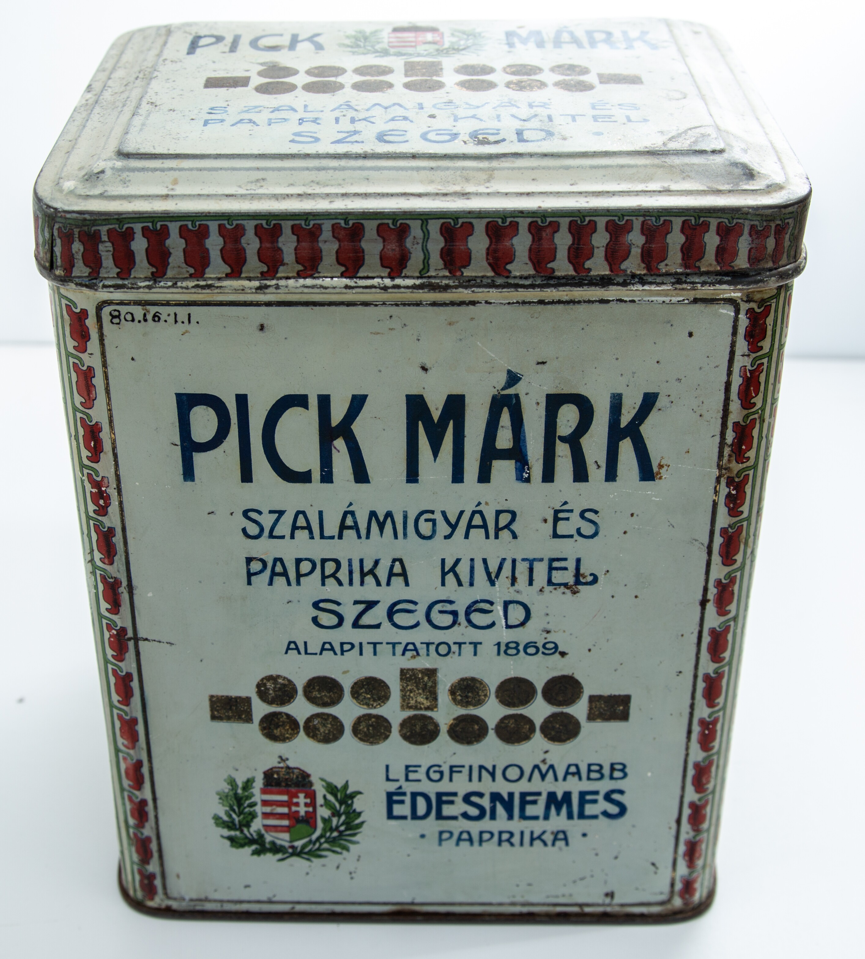 Fűszerdoboz alja, pléh, festett (Ferenczy Múzeumi Centrum CC BY-NC-SA)