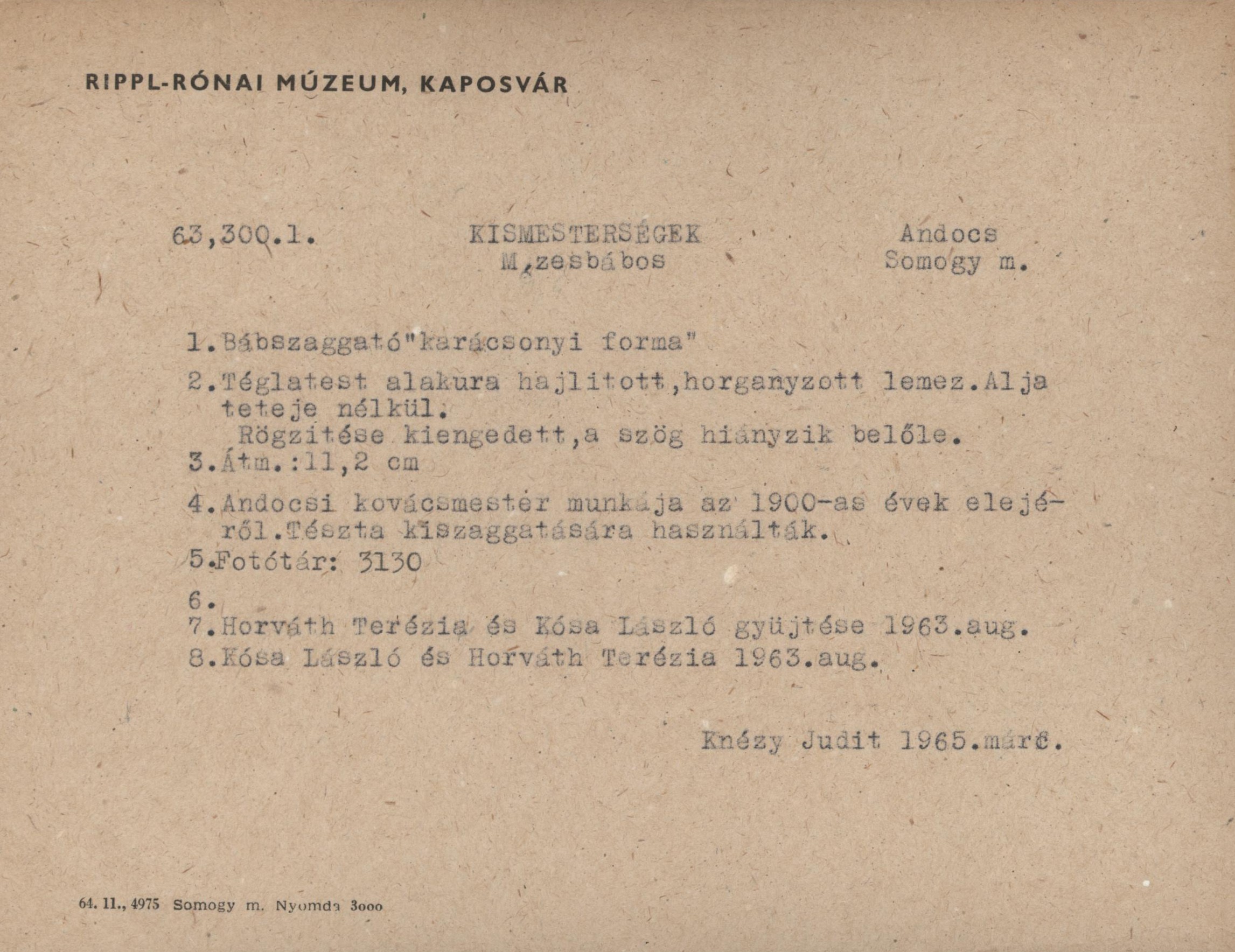 Bábszaggató (Rippl-Rónai Múzeum CC BY-NC-ND)