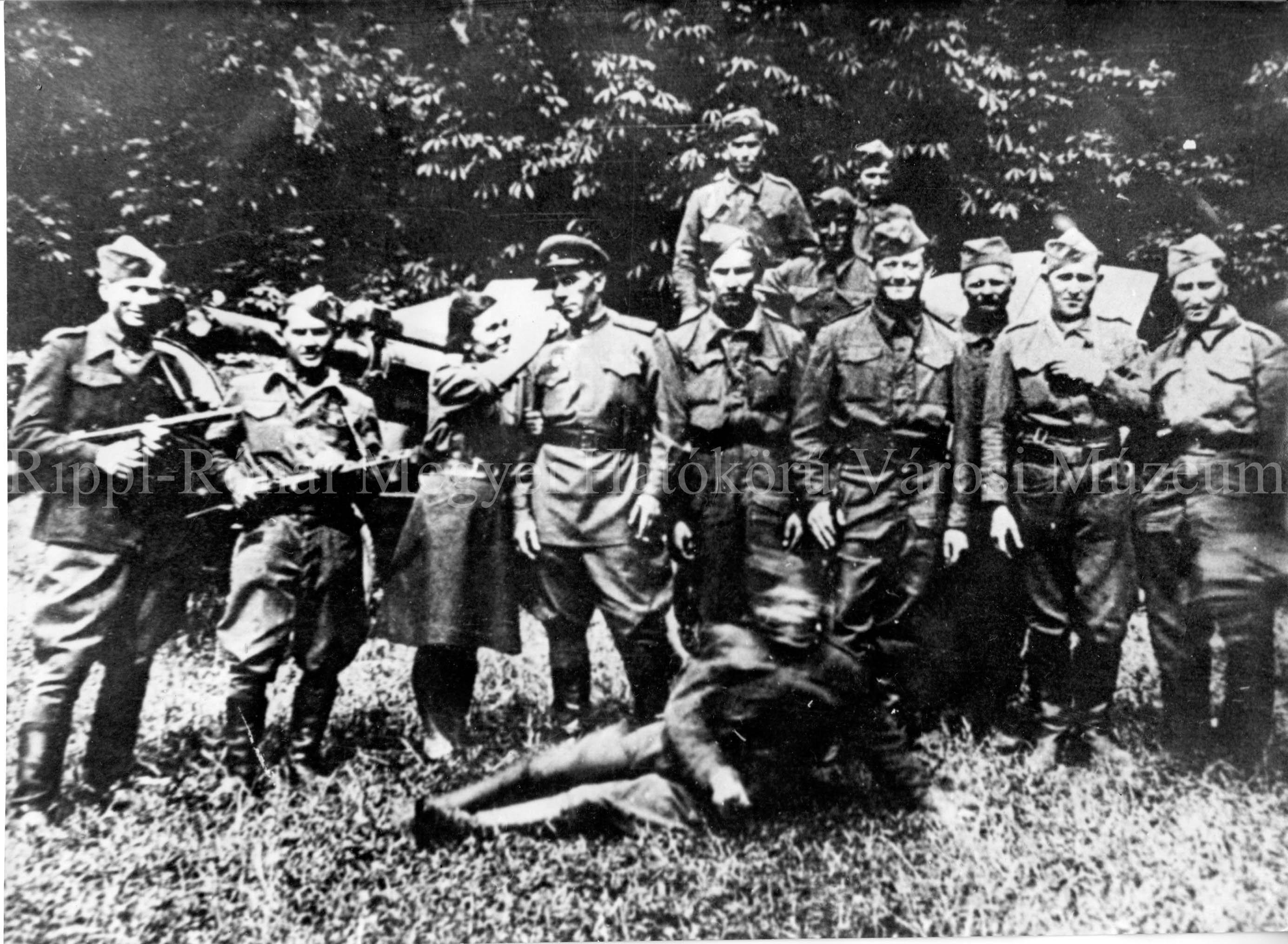 A Rákóczi partizáncsoport a Kárpátokban (Rippl-Rónai Múzeum CC BY-NC-SA)