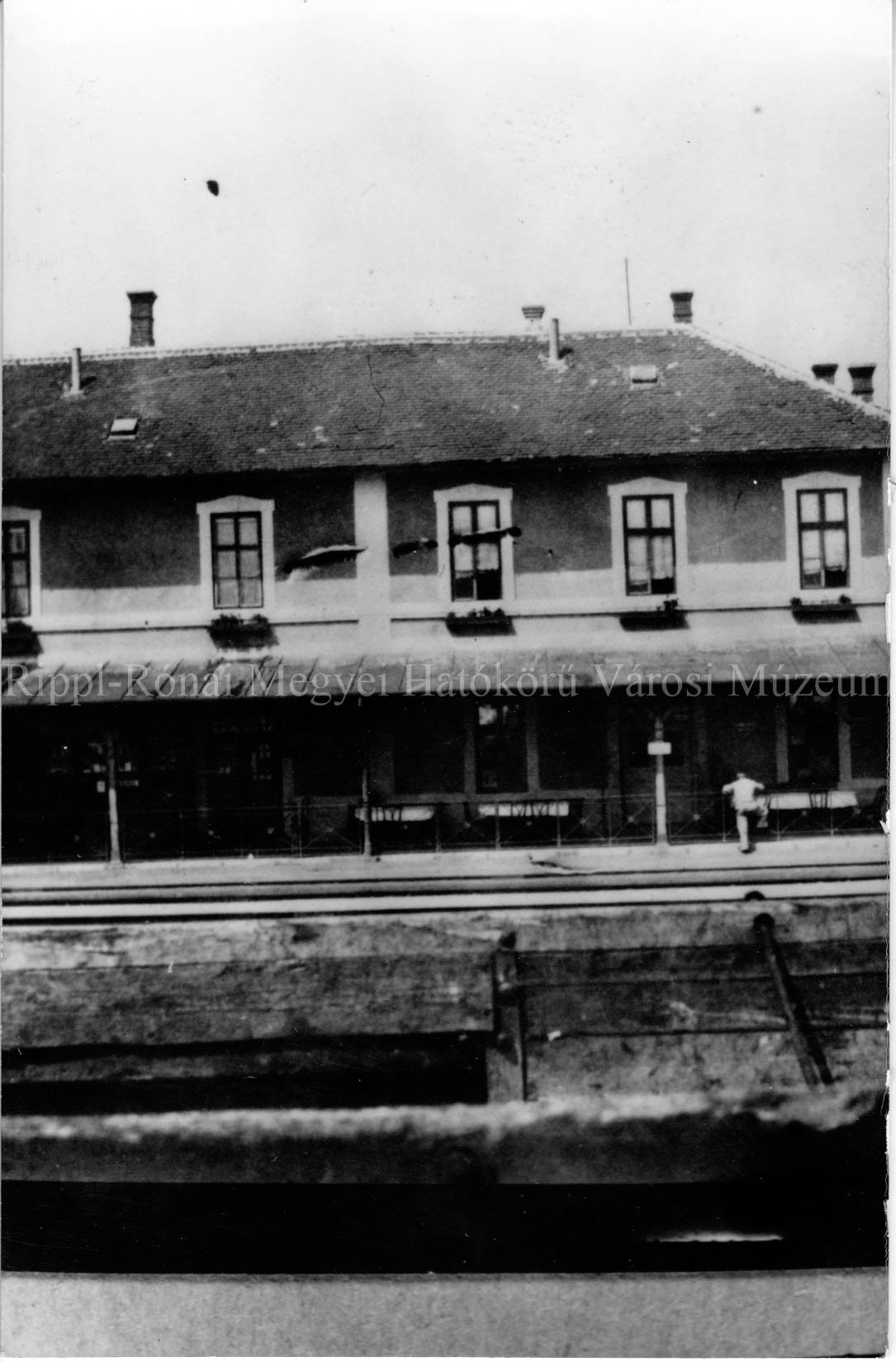 A régi gyékényesi vasútállomás egy része (Rippl-Rónai Múzeum CC BY-NC-SA)