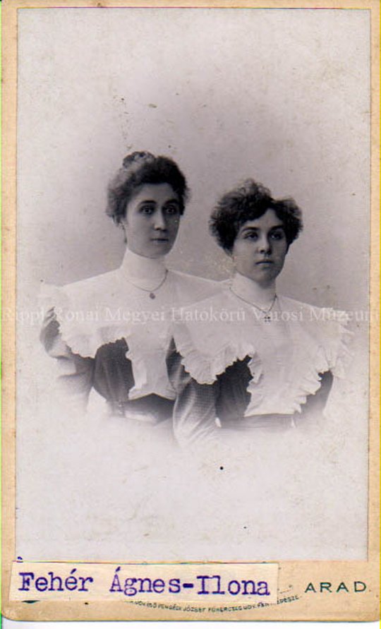 Csurgói polgári család lányai. Fehér Ágnes és Ilona (Rippl-Rónai Múzeum CC BY-NC-SA)