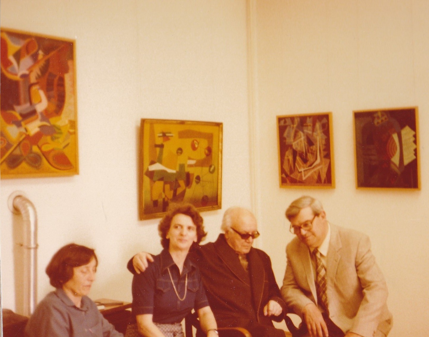 Martyn Ferenc, Hárs Éva, Szabó Erzsébet és Lévai Jenő. (Rippl-Rónai Múzeum CC BY-NC-ND)