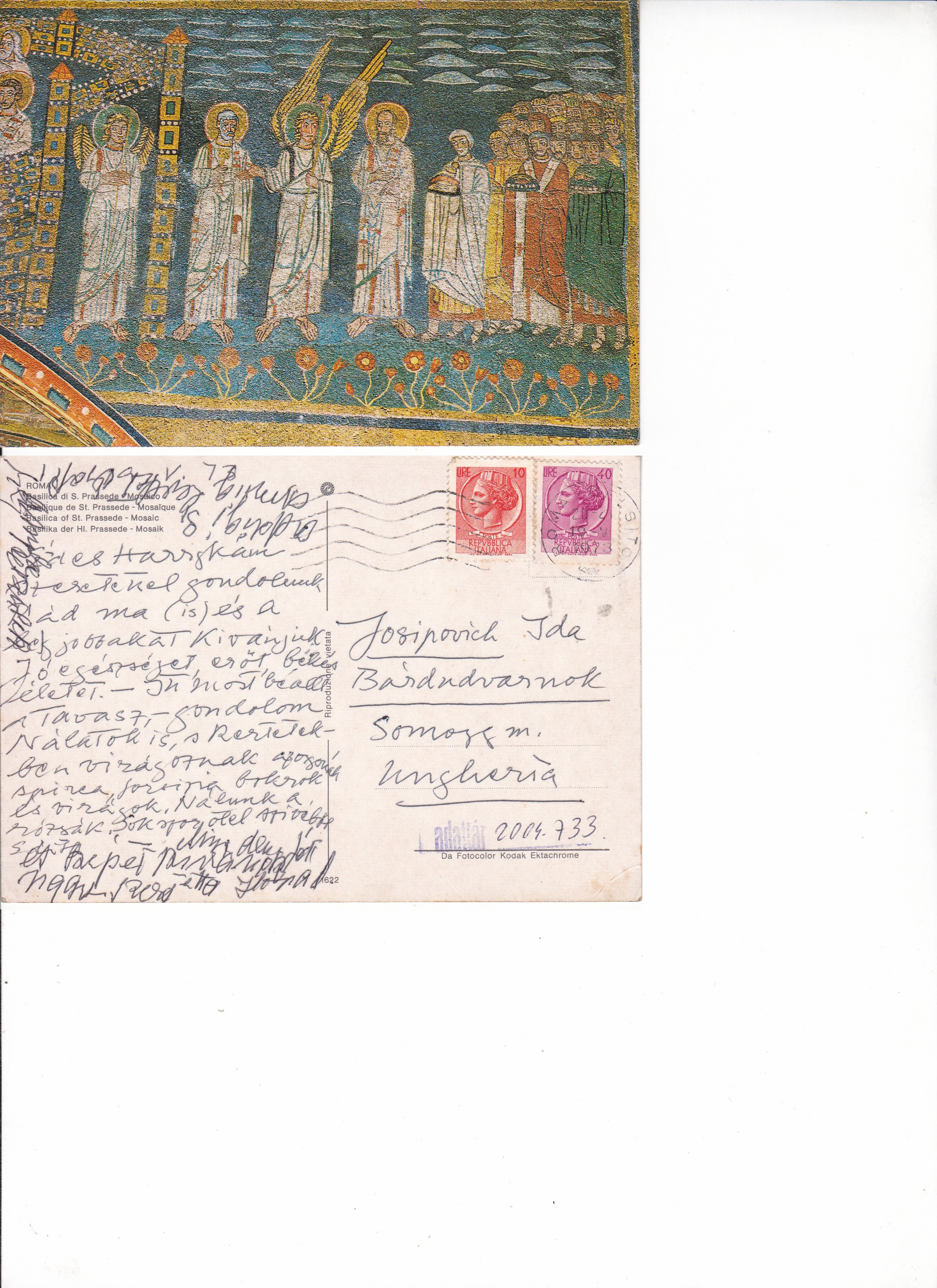 Josiporich Idának szóló képeslap (Rippl-Rónai Múzeum CC BY-NC-ND)