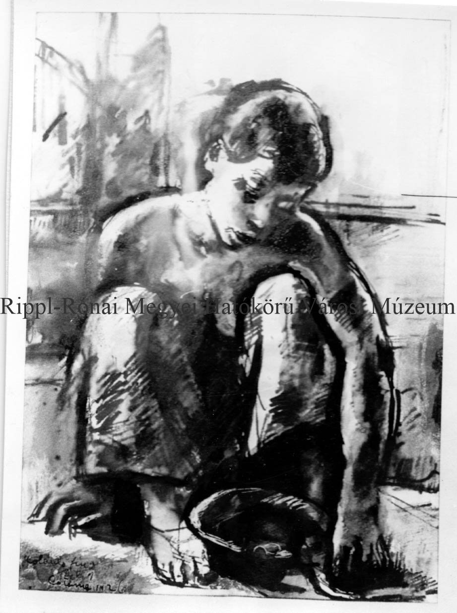 Deli Antal: Koldusfió (1926.) A Rippl-Rónai Múzeum kiállításából (Rippl-Rónai Múzeum CC BY-NC-SA)