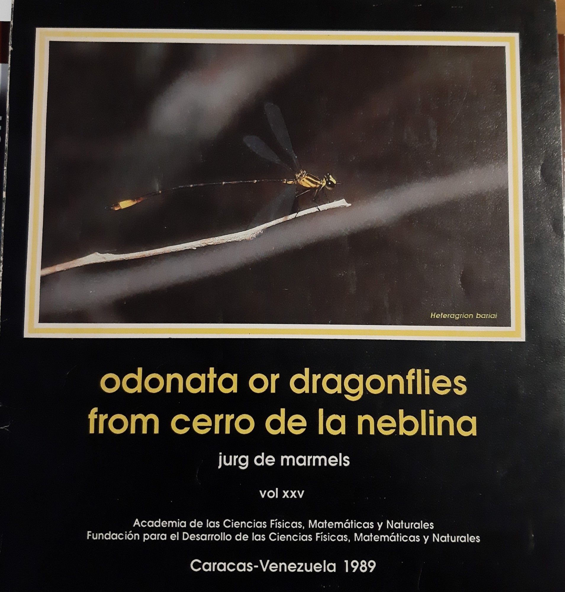 Jurg de Marmels: Odonata or dragonflies from Cerro de la Neblina (Rippl-Rónai Múzeum CC BY-NC-ND)