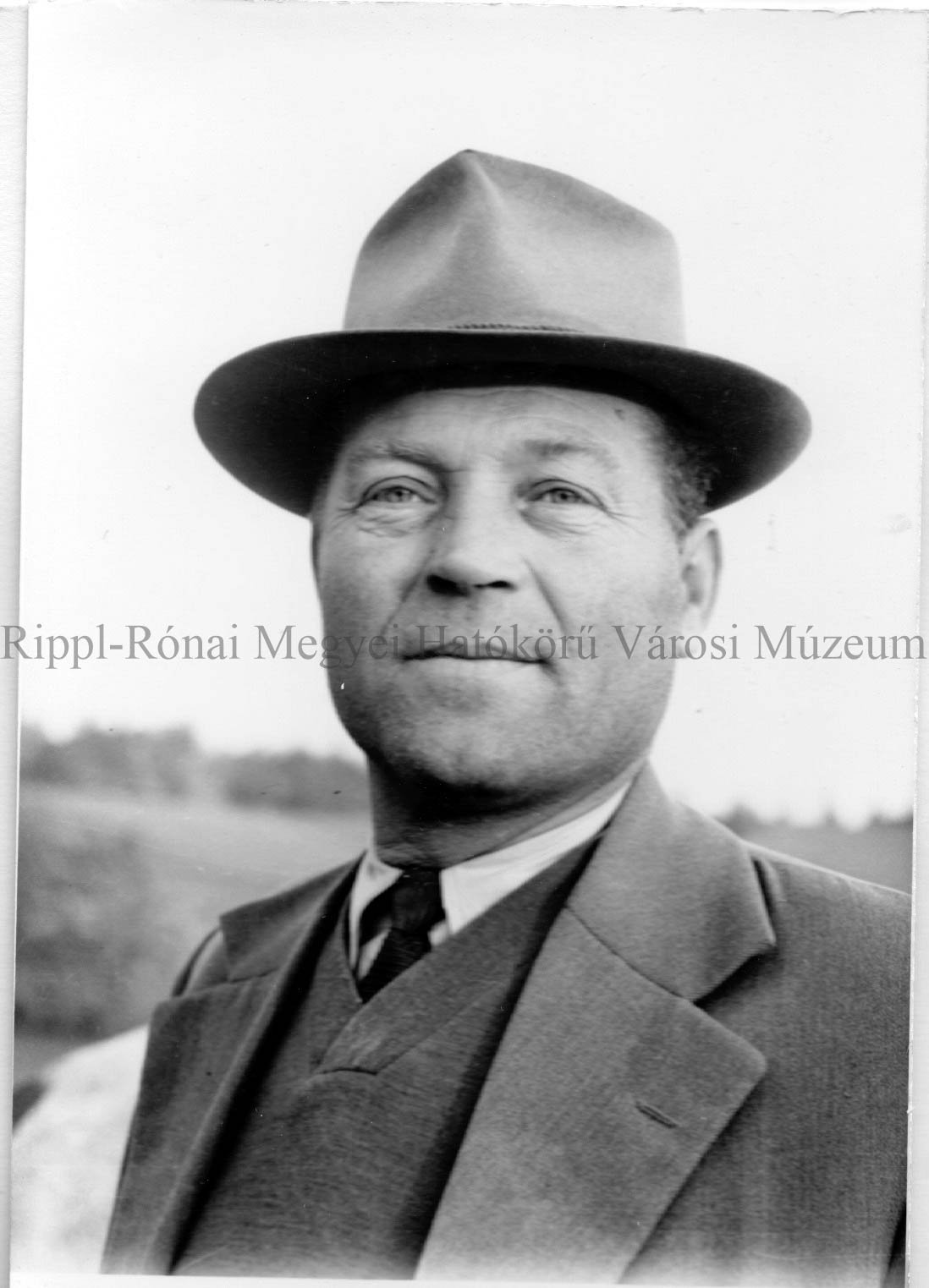 Az andocsi Kossuth tsz. tagjai. Kustos István elnök (Rippl-Rónai Múzeum CC BY-NC-SA)