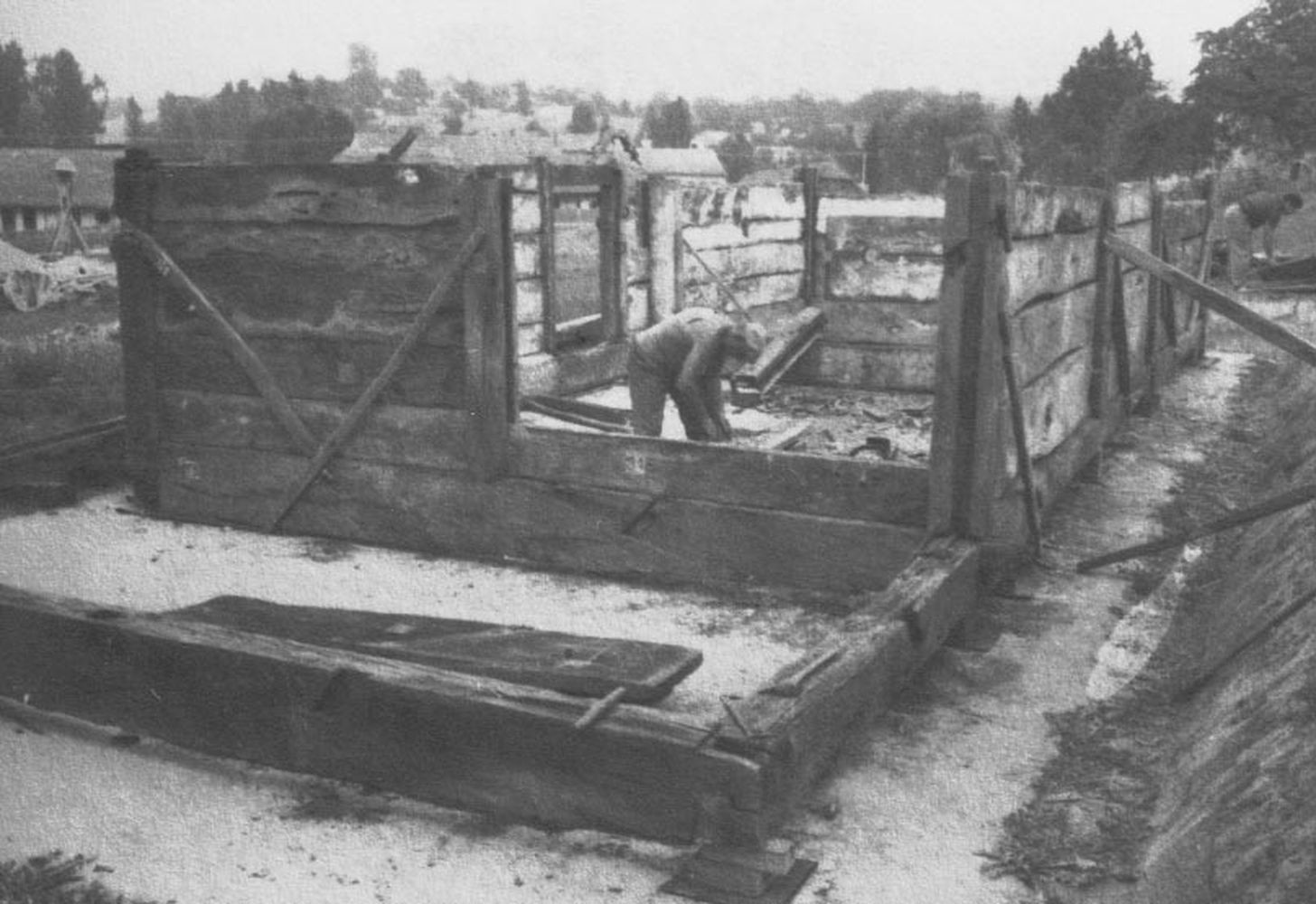 Alsósegesdi présház építése. Nézet DK-ről (Rippl-Rónai Múzeum CC BY-NC-ND)