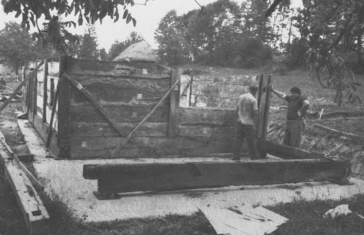 Alsósegesdi présház építése. Nézet DNY-ról (Rippl-Rónai Múzeum CC BY-NC-ND)