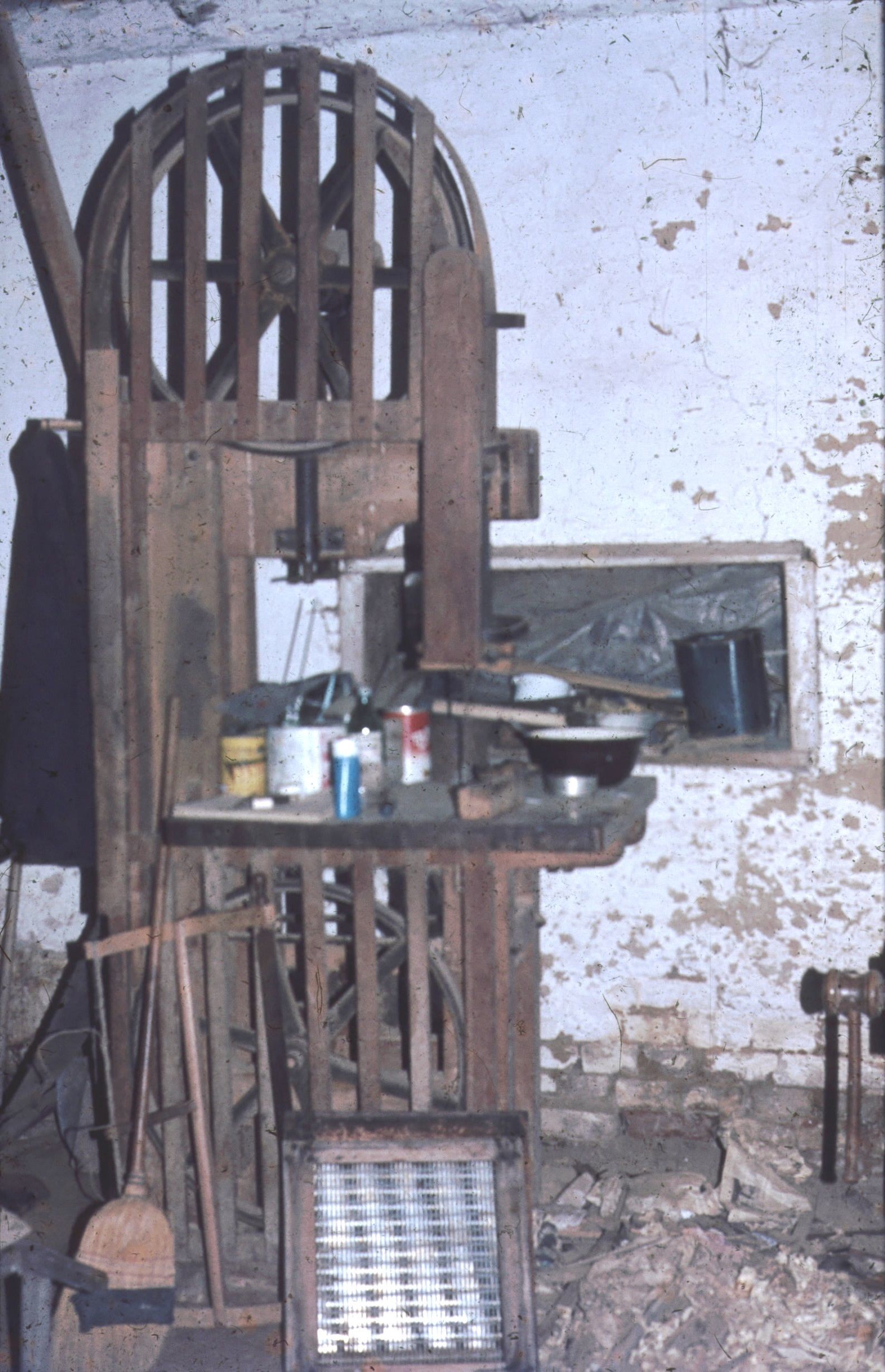 Fűrészgép, -bognárműhely. Gálosfa (Rippl-Rónai Múzeum CC BY-NC-ND)