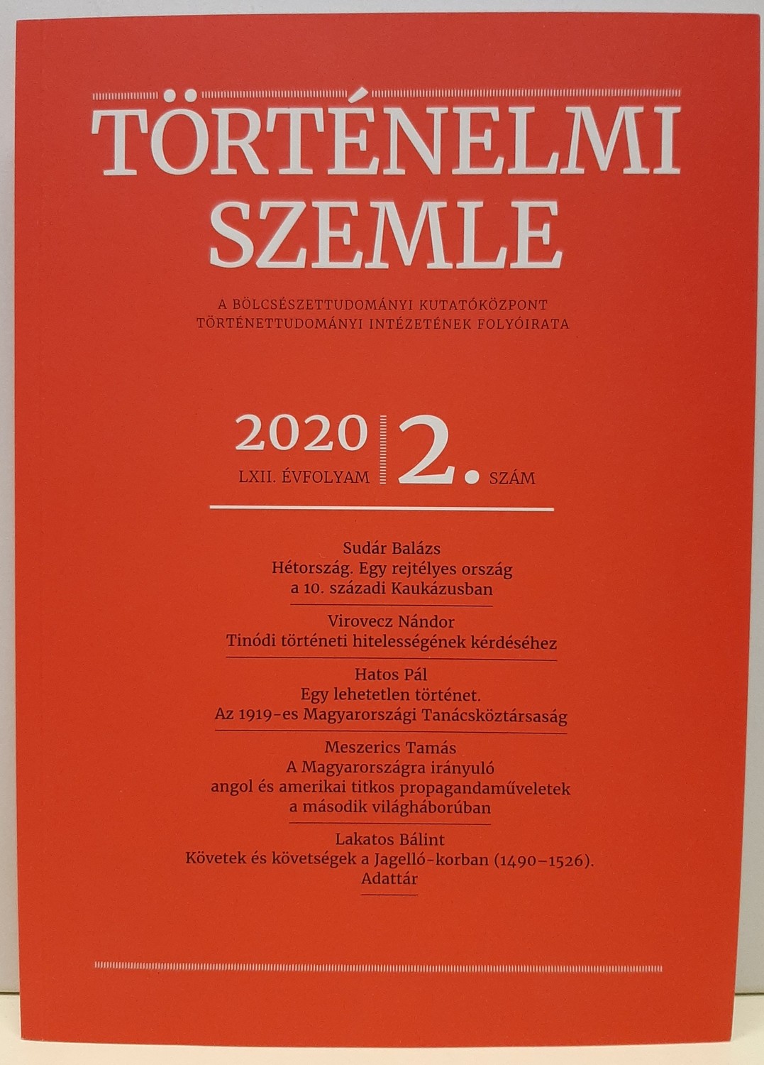 Történelmi Szemle 2020/62. évf. 2. sz. (Rippl-Rónai Múzeum CC BY-NC-ND)