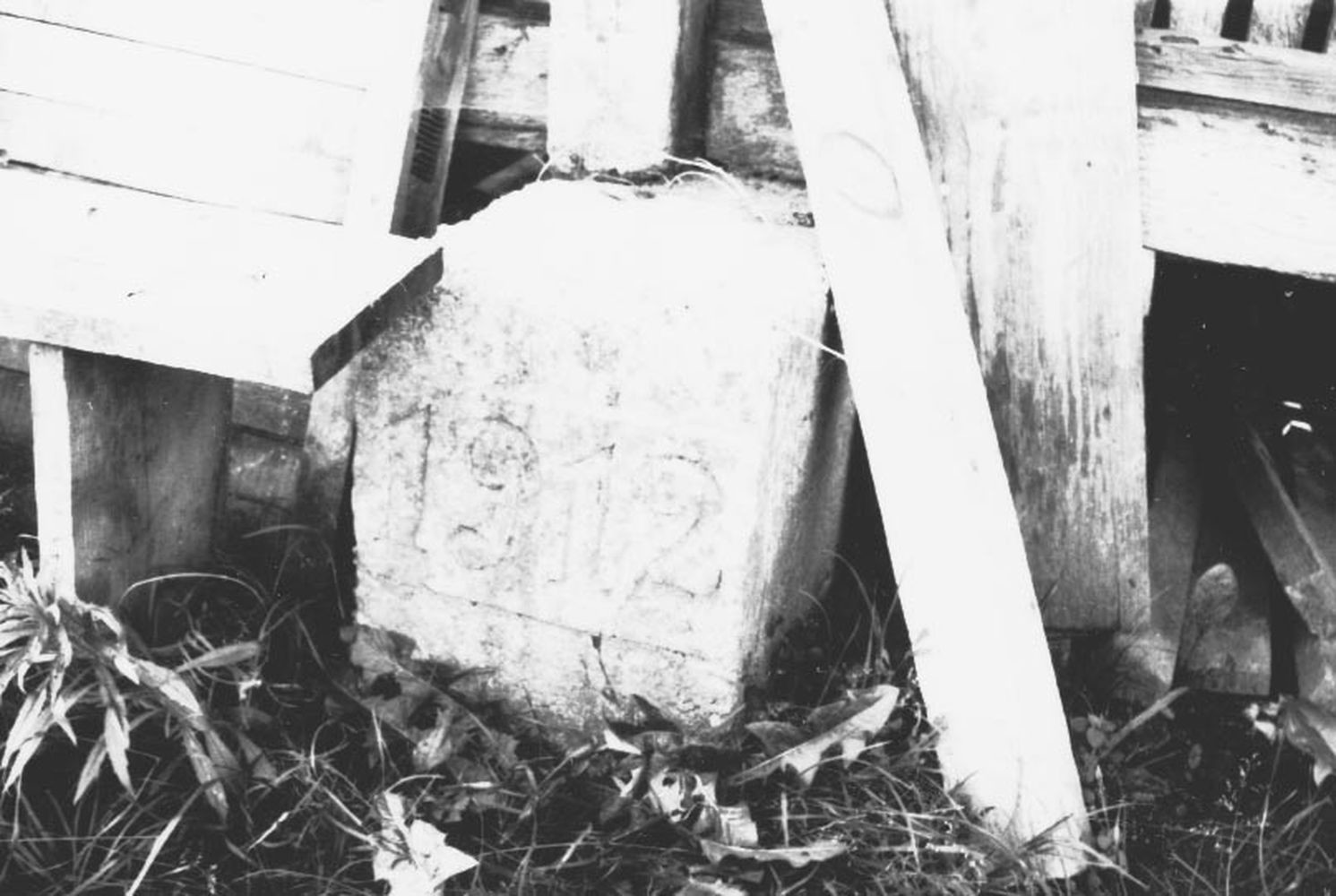 Kukoricagóré betontalpa 1912-es évszámmal (Rippl-Rónai Múzeum CC BY-NC-ND)