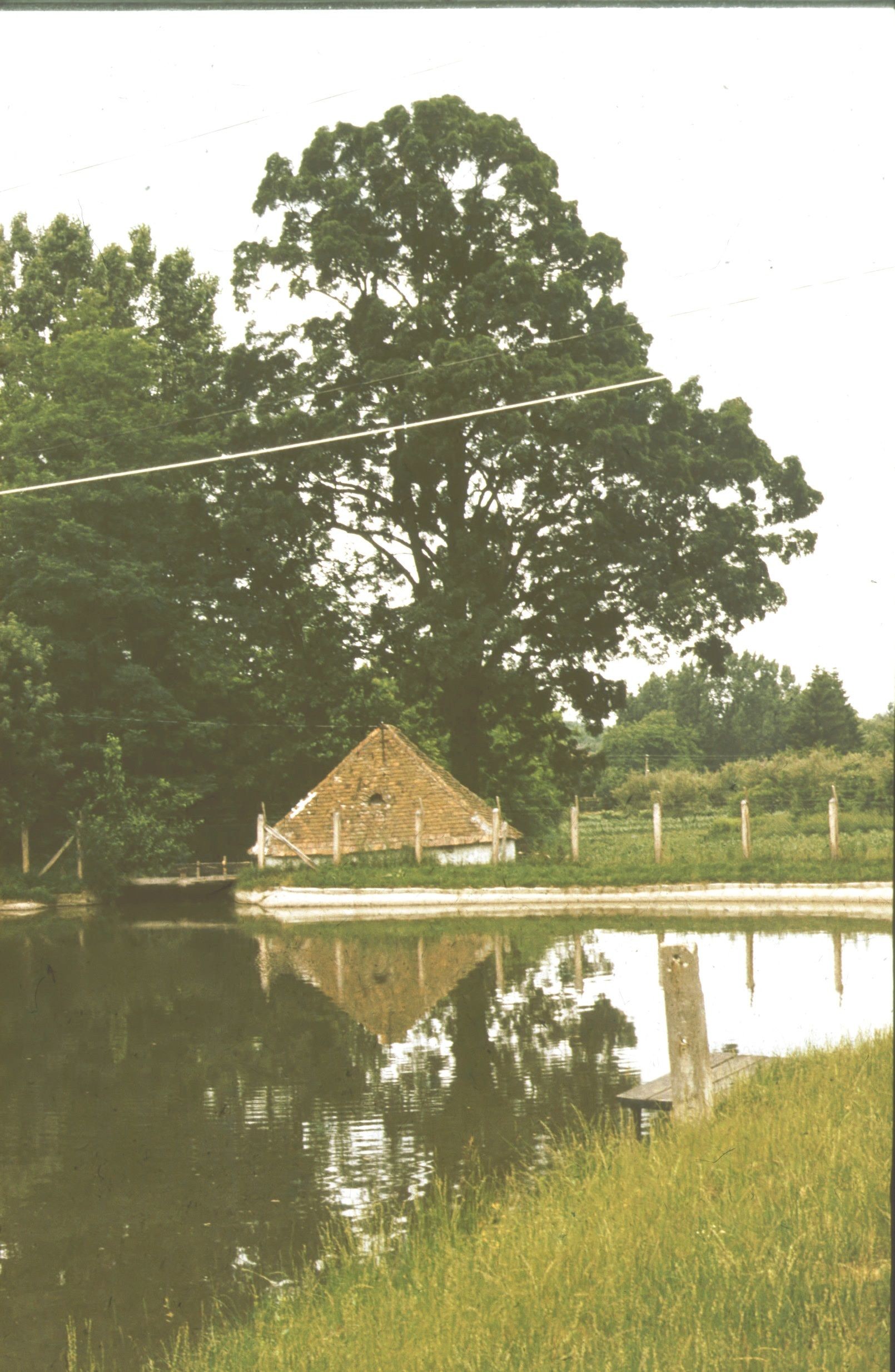 A malom látképe a gáttal és a tóval (Rippl-Rónai Múzeum CC BY-NC-ND)