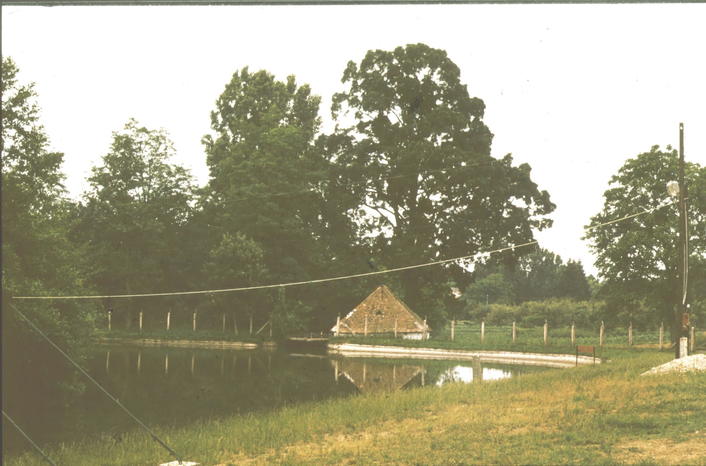 A malom, a gát és a tó látképe D-ről (Rippl-Rónai Múzeum CC BY-NC-ND)