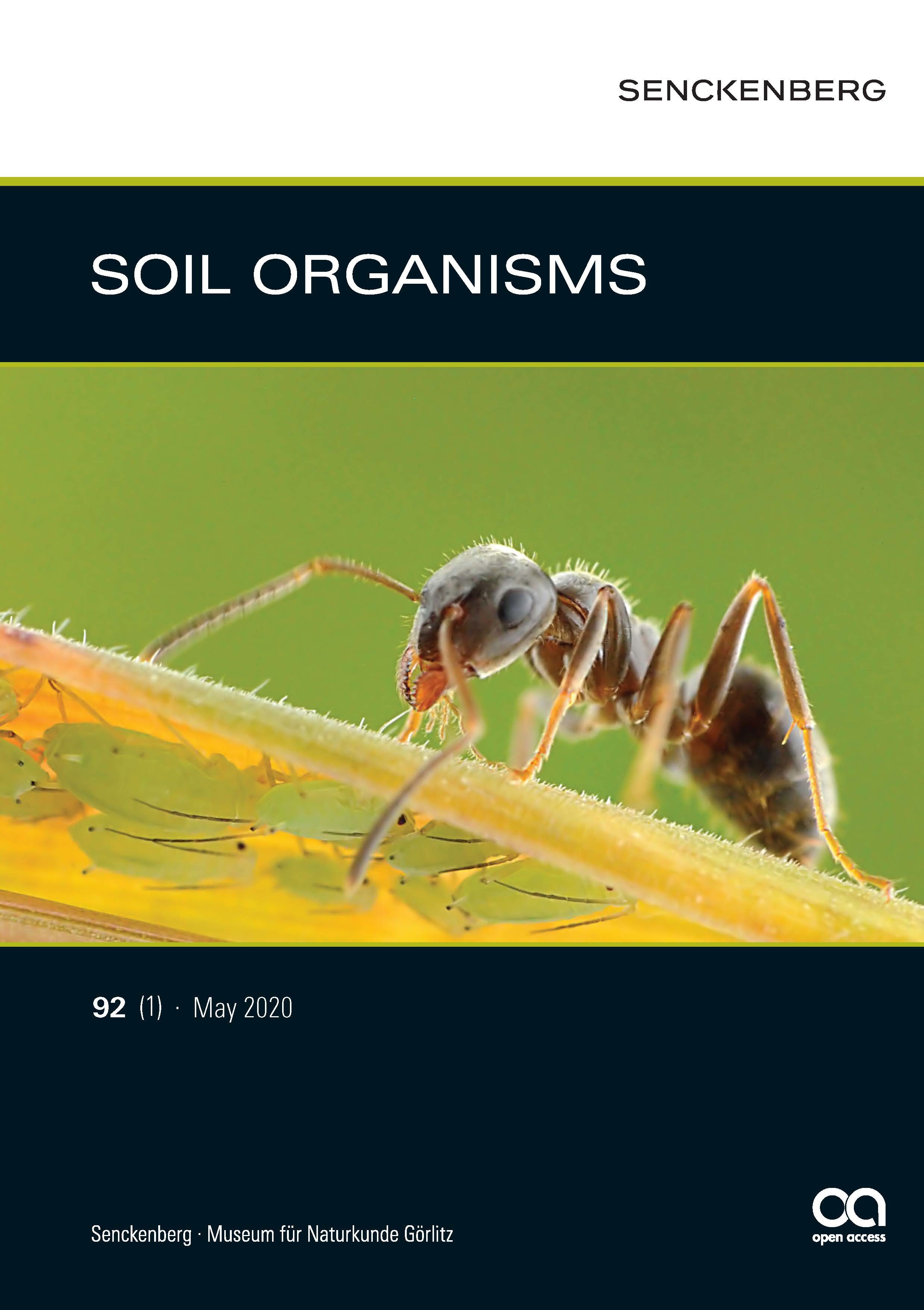 Soil Organisms 2020/92. évf. 1. sz. (Rippl-Rónai Múzeum CC BY-NC-ND)