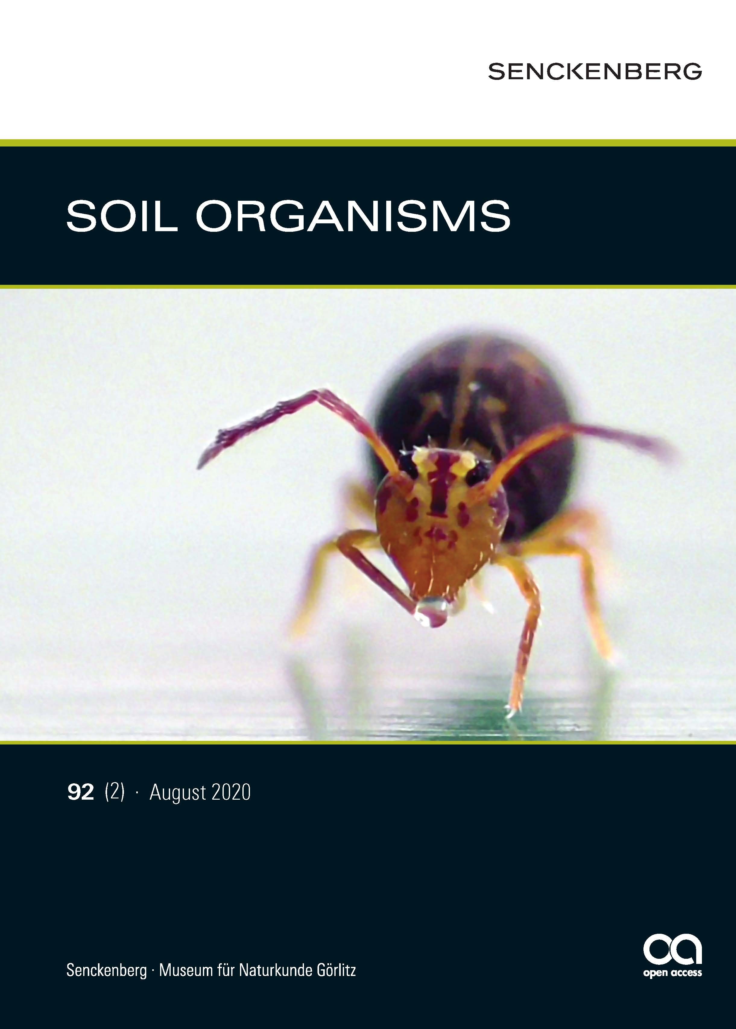 Soil Organisms 2020/92. évf. 2. sz. (Rippl-Rónai Múzeum CC BY-NC-ND)