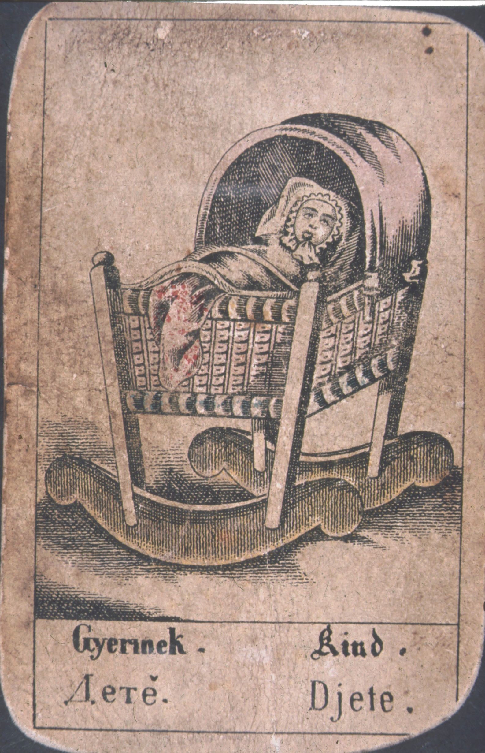Cigány vetőkártya. 5.Gyermek (Rippl-Rónai Múzeum CC BY-NC-ND)