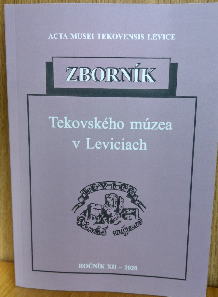 Zborník Tekovského múzea v Leviciach 2020/12. (Rippl-Rónai Múzeum CC BY-NC-ND)