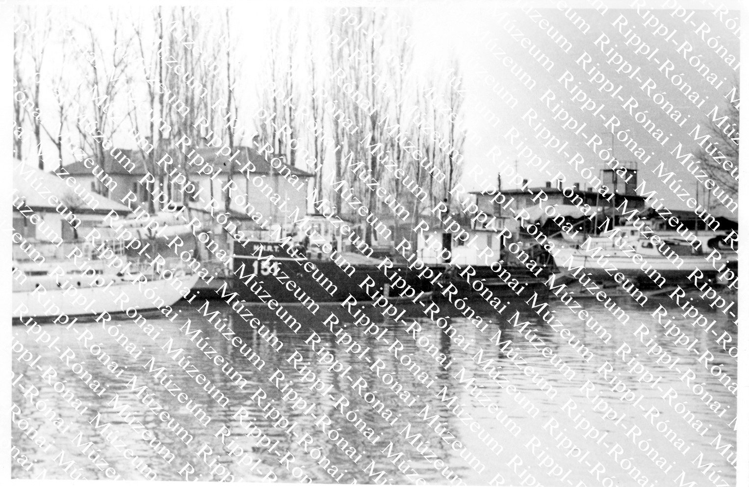 A siófoki téli kikötő (Rippl-Rónai Múzeum CC BY-NC-SA)