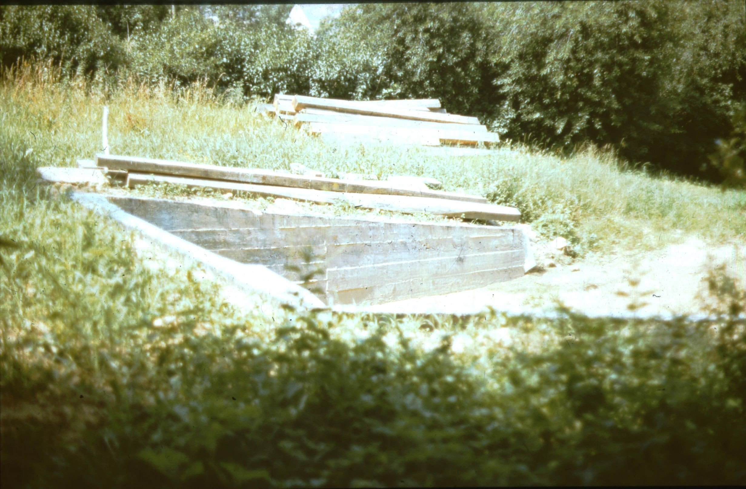 A Szalacska-hegyi présház alapozása, nézet ÉK-ről (Rippl-Rónai Múzeum CC BY-NC-ND)