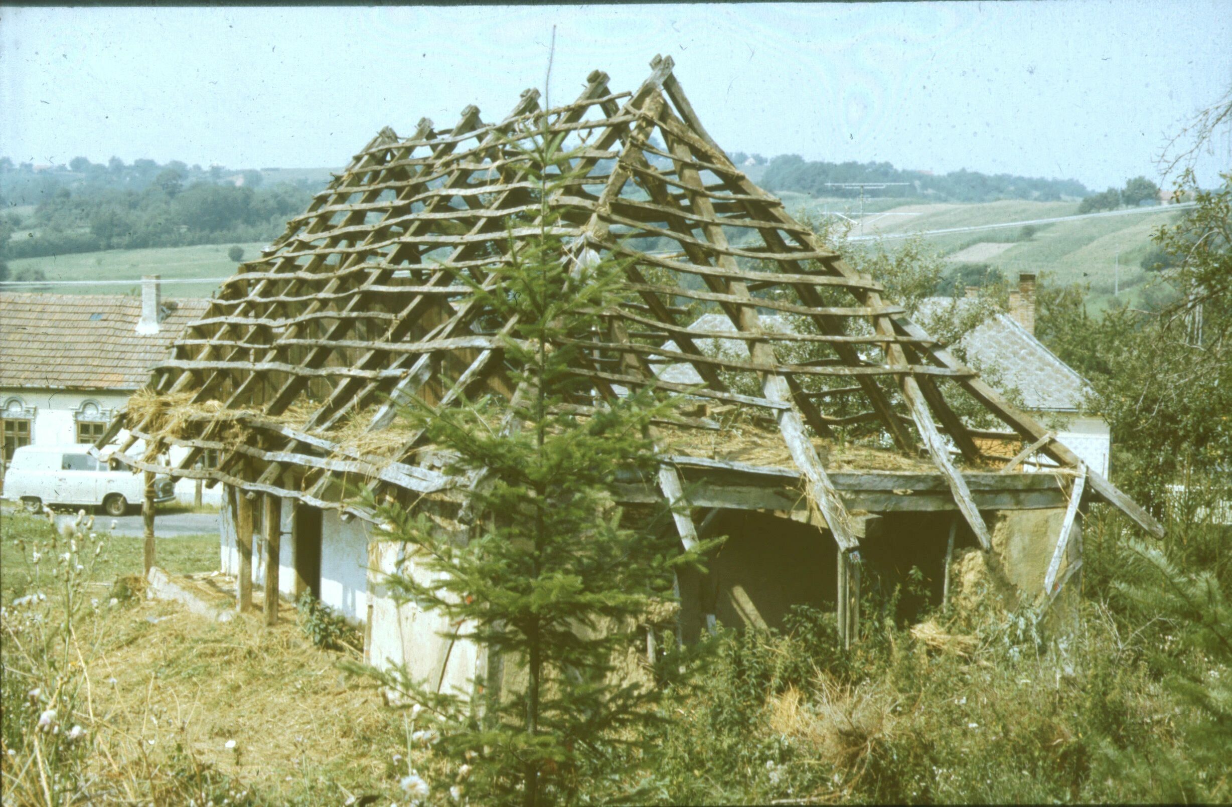 A lakóház látképe zsúp nélkül DK-ről (Rippl-Rónai Múzeum CC BY-NC-ND)