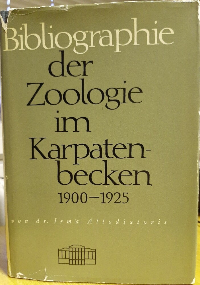 Bibliographie der Zoologie im Karpatenbecken 1900-1925 (Rippl-Rónai Múzeum CC BY-NC-ND)