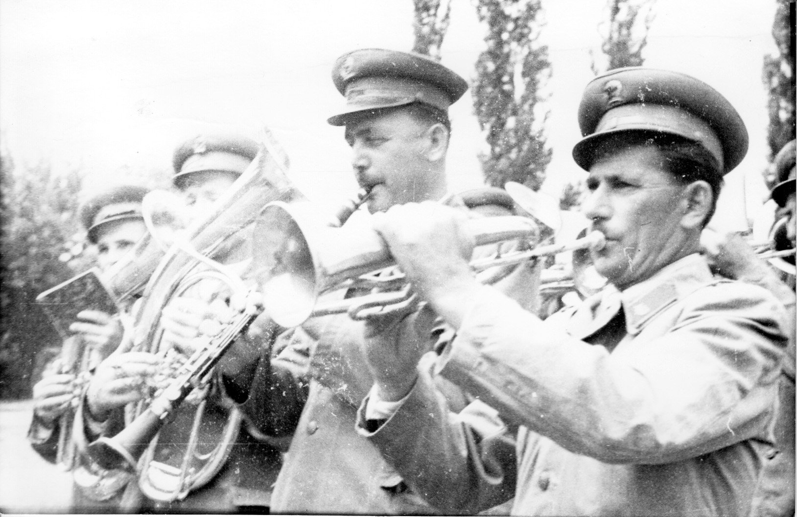 A fonyódi tűzoltók fúvós zenekara (Rippl-Rónai Múzeum CC BY-NC-SA)