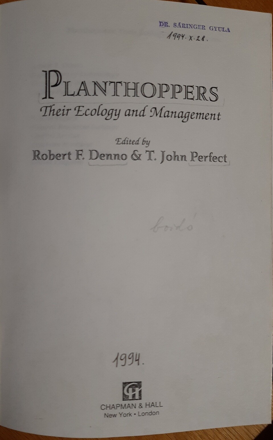 Planthoppers. Their Ecology and Management 1. rész (Rippl-Rónai Múzeum CC BY-NC-ND)