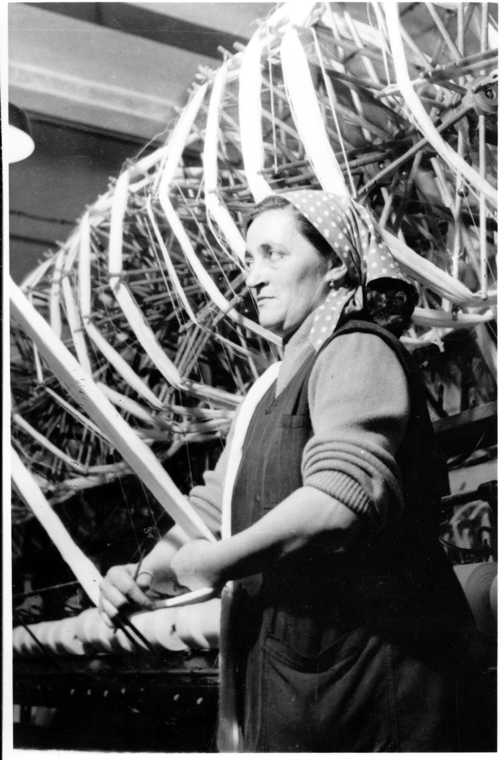 Peti Margit, a nagyatádi Fonalgyár előfonónője (Rippl-Rónai Múzeum CC BY-NC-SA)