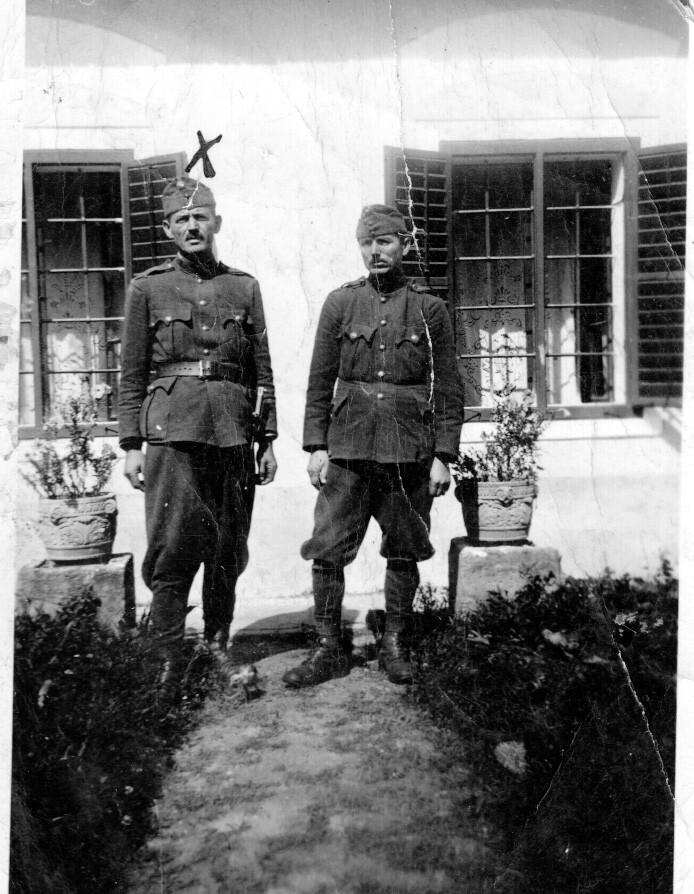 Lubics Árpád és Szalavári … Horthy-kori katonai egyenruhában (Rippl-Rónai Múzeum CC BY-NC-SA)