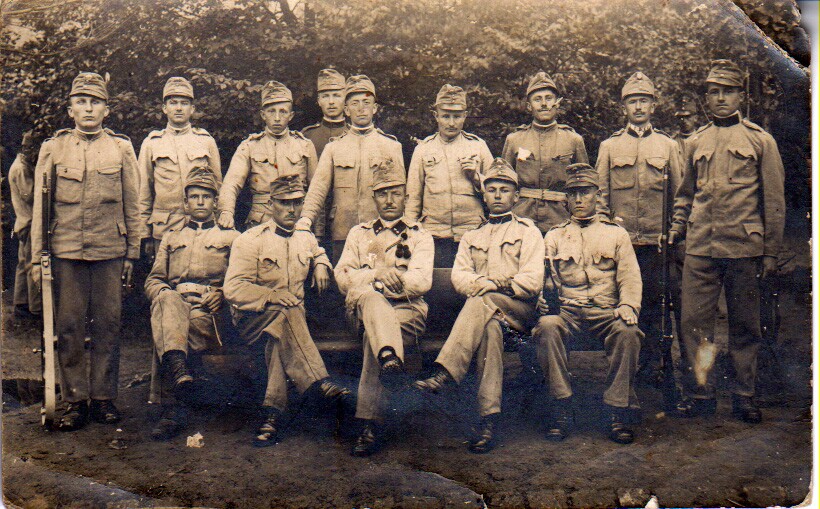 Ismeretlen katonák csoportképe (Rippl-Rónai Múzeum CC BY-NC-SA)