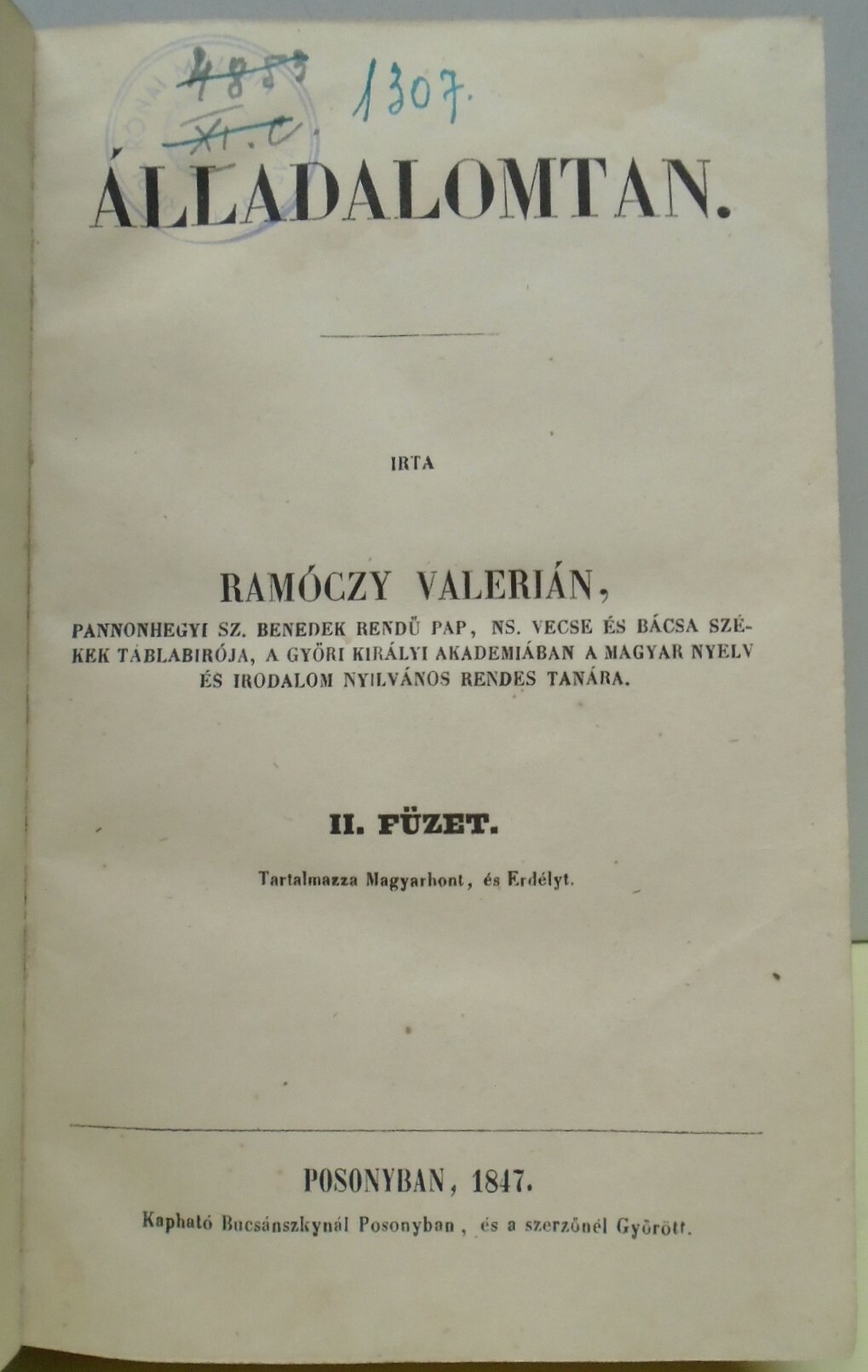 Ramóczy Valerián: Álladalomtan 2-3. füzet (Rippl-Rónai Múzeum CC BY-NC-ND)