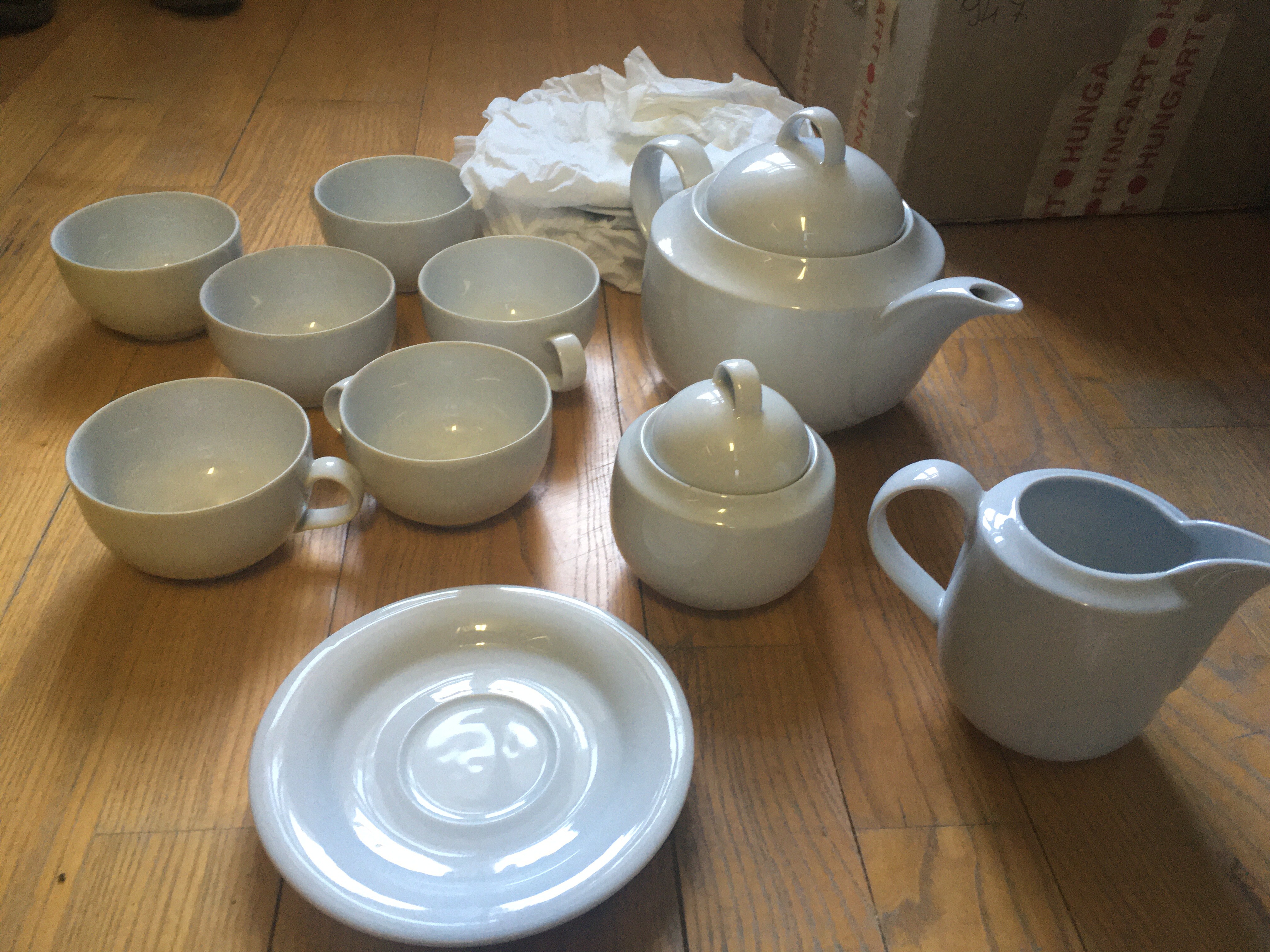 Porcelán teás készlet (Rippl-Rónai Múzeum CC BY-NC-ND)