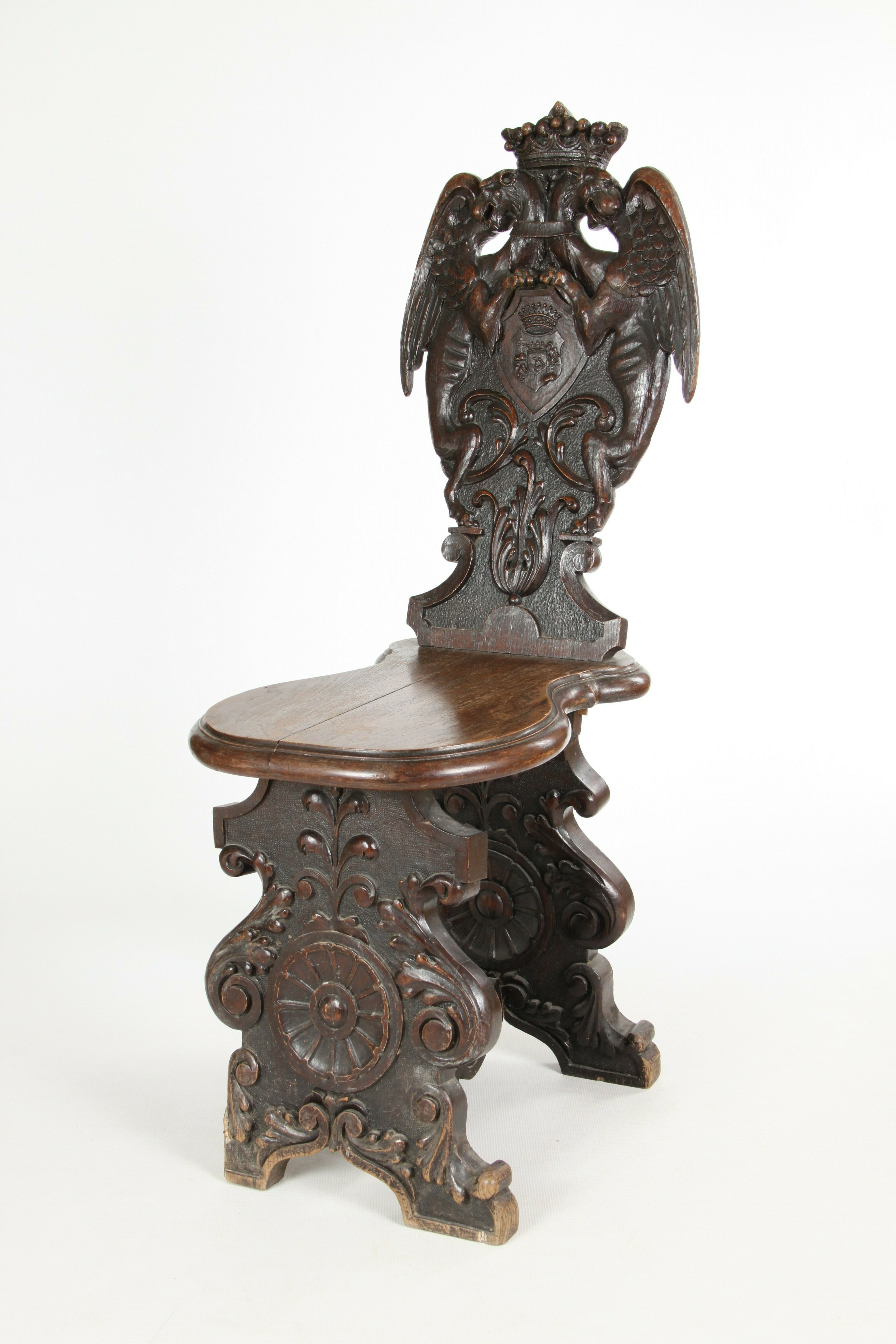Neobarokk faragott támlájú szék (scabello) (Rippl-Rónai Múzeum CC BY-NC-ND)