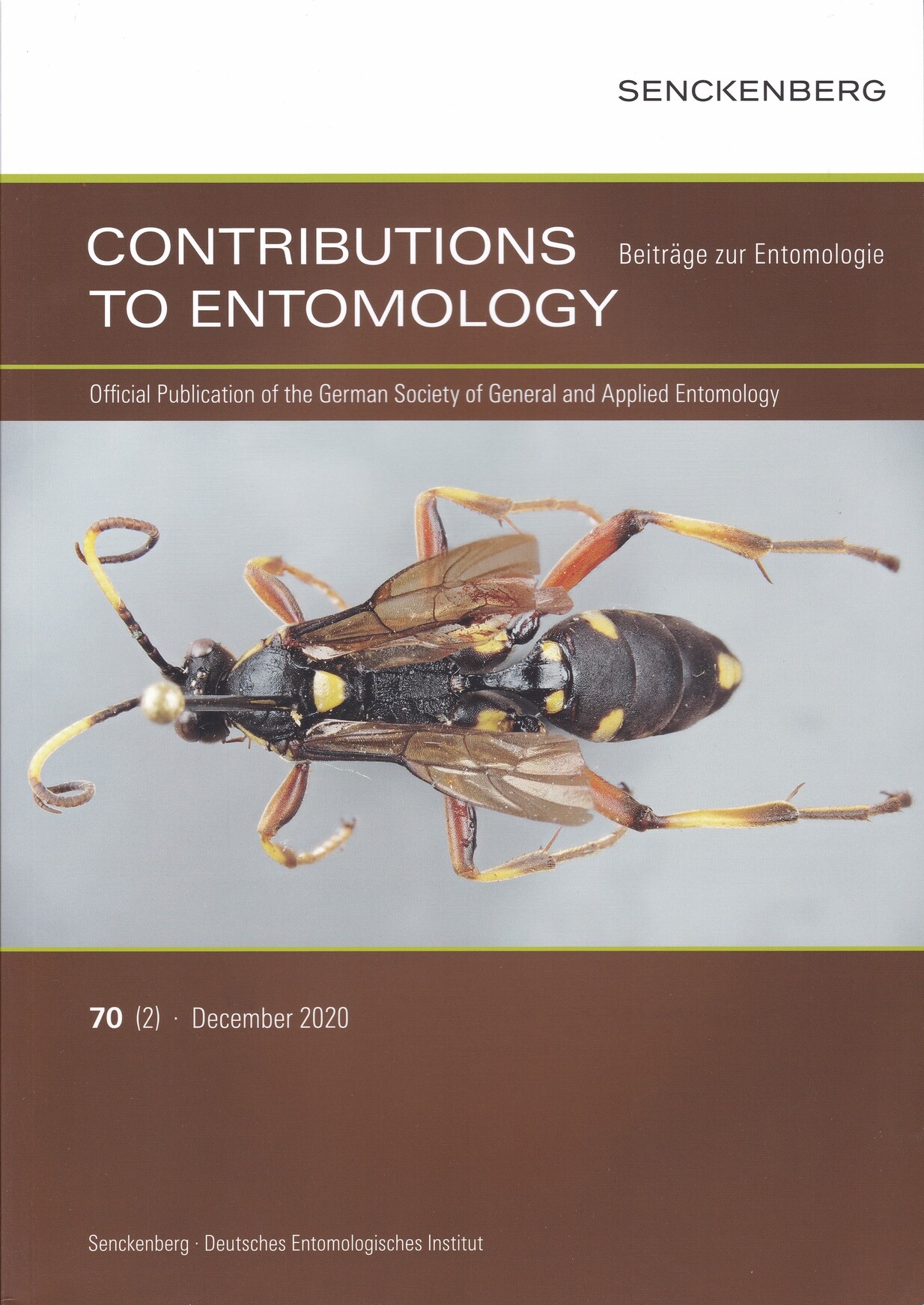 Beiträge zur Entomologie. Contributions to Entomology 2020/70. évf. 2. sz. (Rippl-Rónai Múzeum CC BY-NC-ND)