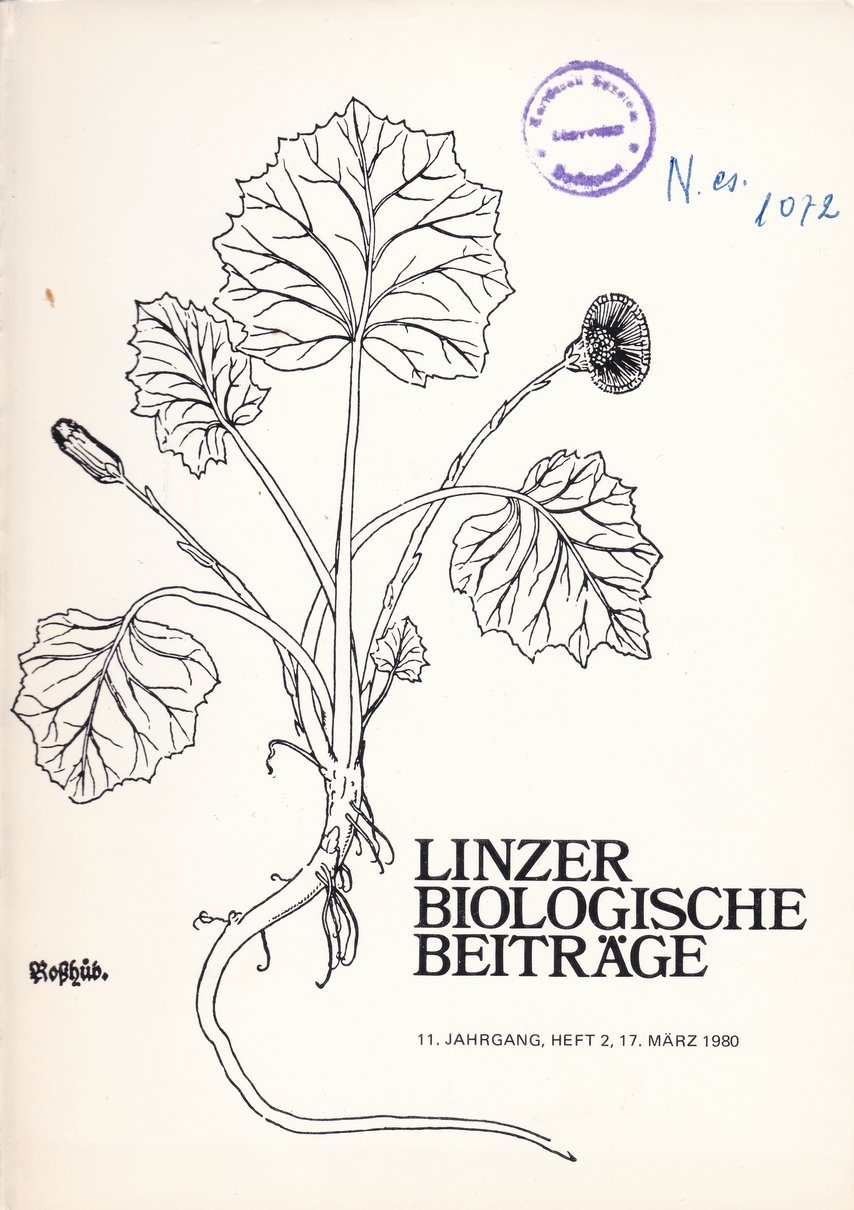 Linzer Biologische Beiträge 1980/11. évf. 2. füzet (Rippl-Rónai Múzeum CC BY-NC-ND)