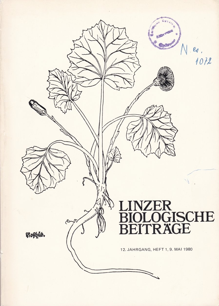Linzer Biologische Beiträge 1980/12. évf. 1. füzet (Rippl-Rónai Múzeum CC BY-NC-ND)