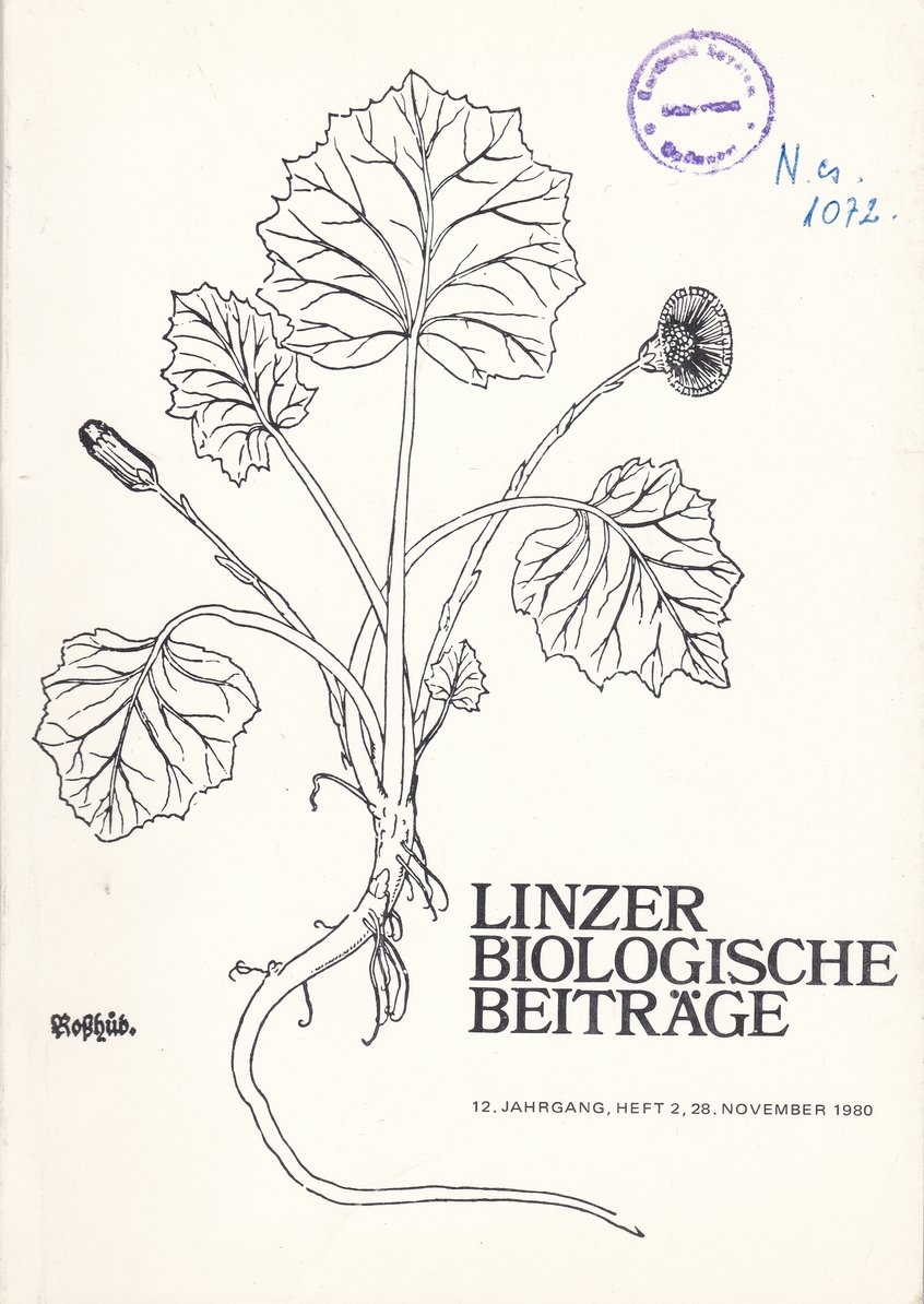 Linzer Biologische Beiträge 1980/12. évf. 2. füzet (Rippl-Rónai Múzeum CC BY-NC-ND)