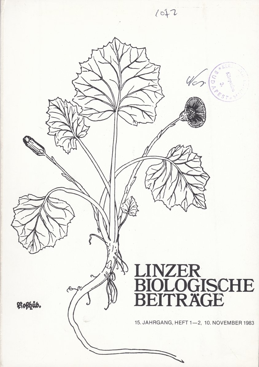 Linzer Biologische Beiträge 1983/15. évf. 1-2. füzet (Rippl-Rónai Múzeum CC BY-NC-ND)