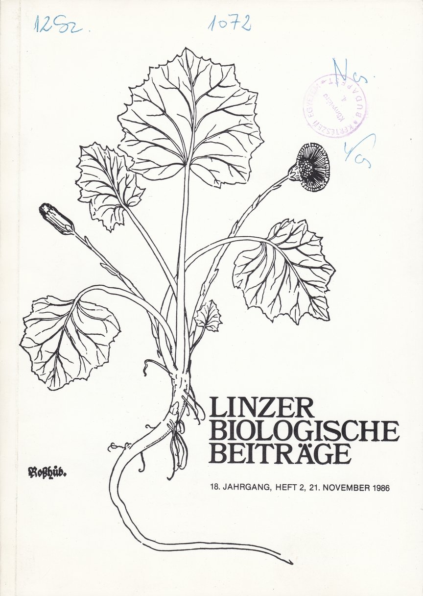 Linzer Biologische Beiträge 1986/18. évf. 2. füzet (Rippl-Rónai Múzeum CC BY-NC-ND)