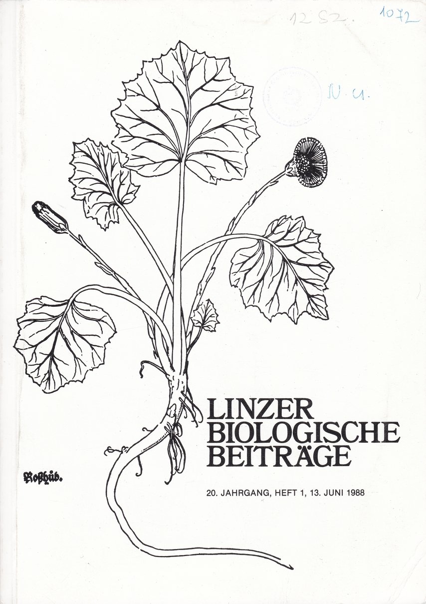 Linzer Biologische Beiträge 1988/20. évf. 1. füzet (Rippl-Rónai Múzeum CC BY-NC-ND)