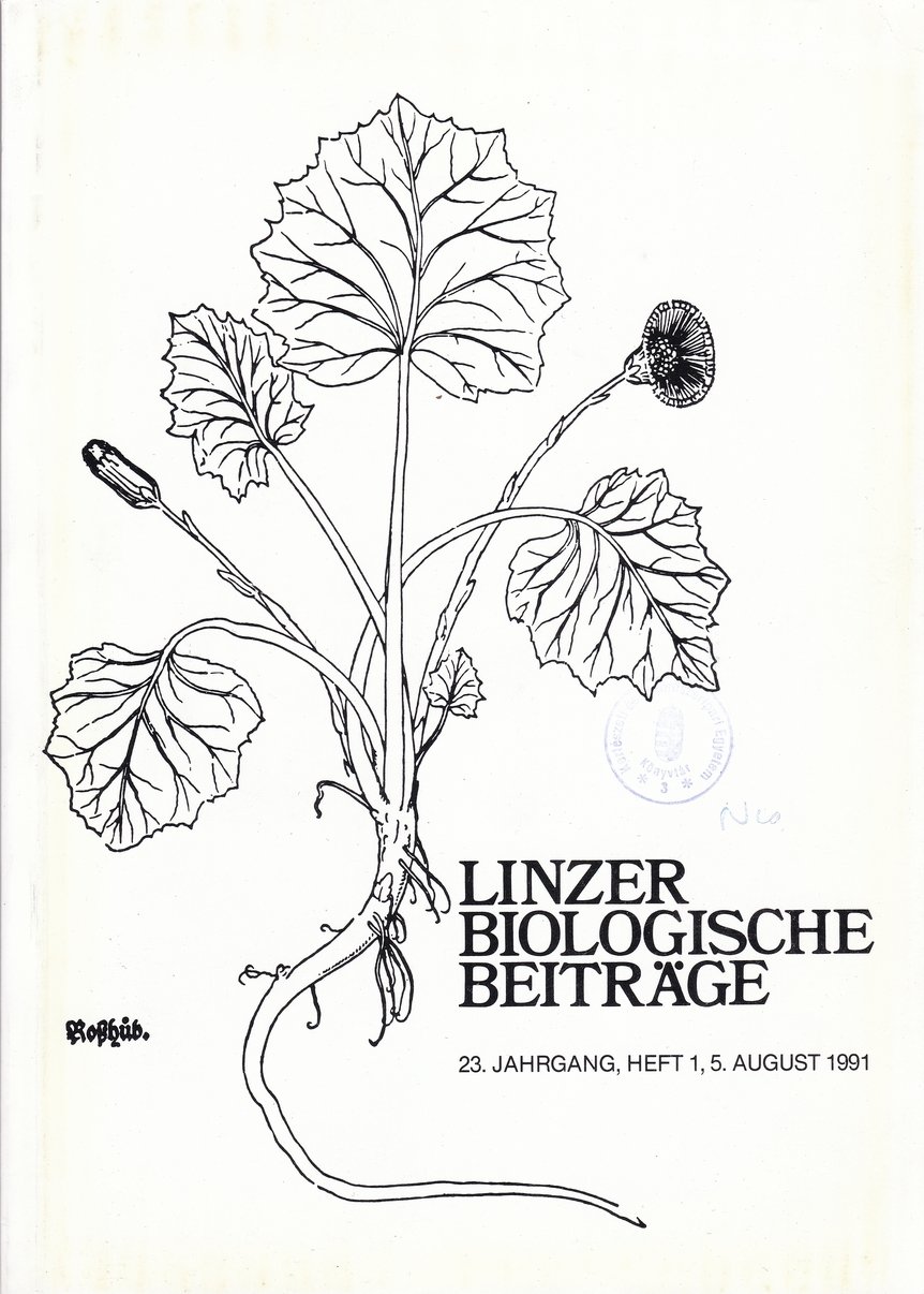Linzer Biologische Beiträge 1991/23. évf. 1. füzet (Rippl-Rónai Múzeum CC BY-NC-ND)