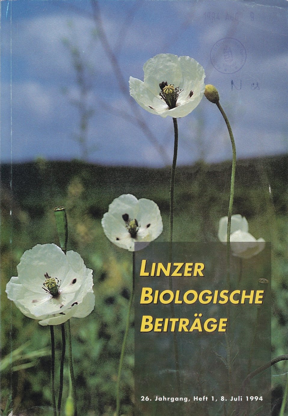 Linzer Biologische Beiträge 1994/26. évf. 1. füzet (Rippl-Rónai Múzeum CC BY-NC-ND)