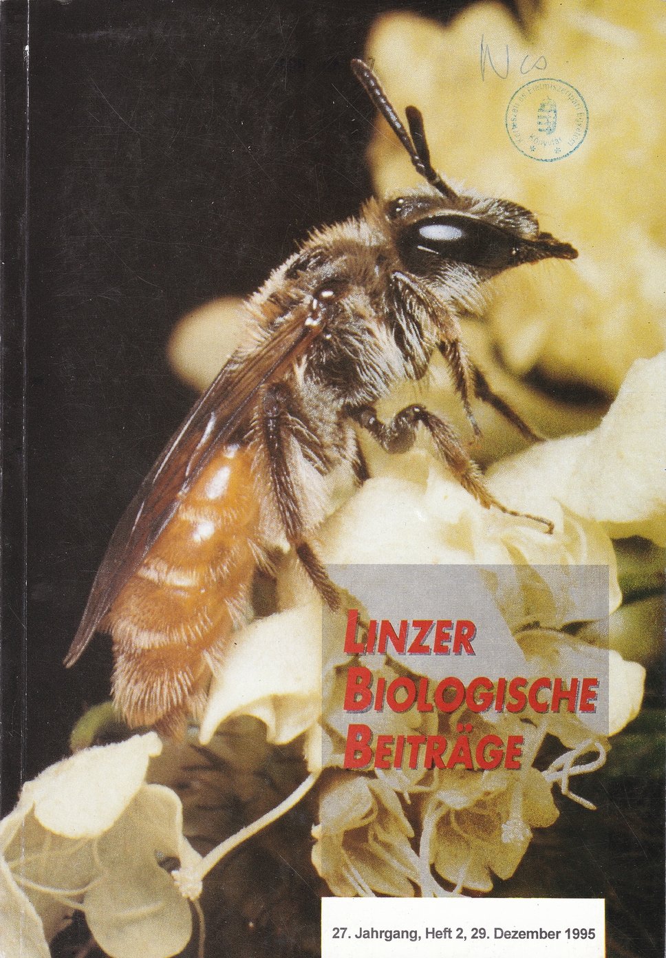 Linzer Biologische Beiträge 1995/27. évf. 2. füzet (Rippl-Rónai Múzeum CC BY-NC-ND)