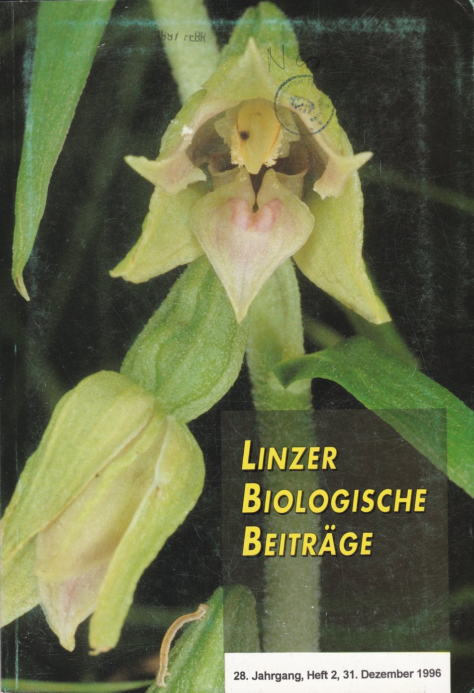 Linzer Biologische Beiträge 1996/28. évf. 2. füzet (Rippl-Rónai Múzeum CC BY-NC-ND)
