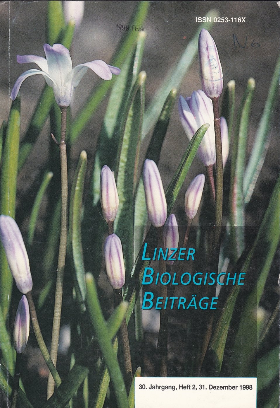 Linzer Biologische Beiträge 1998/30. évf. 2. füzet (Rippl-Rónai Múzeum CC BY-NC-ND)