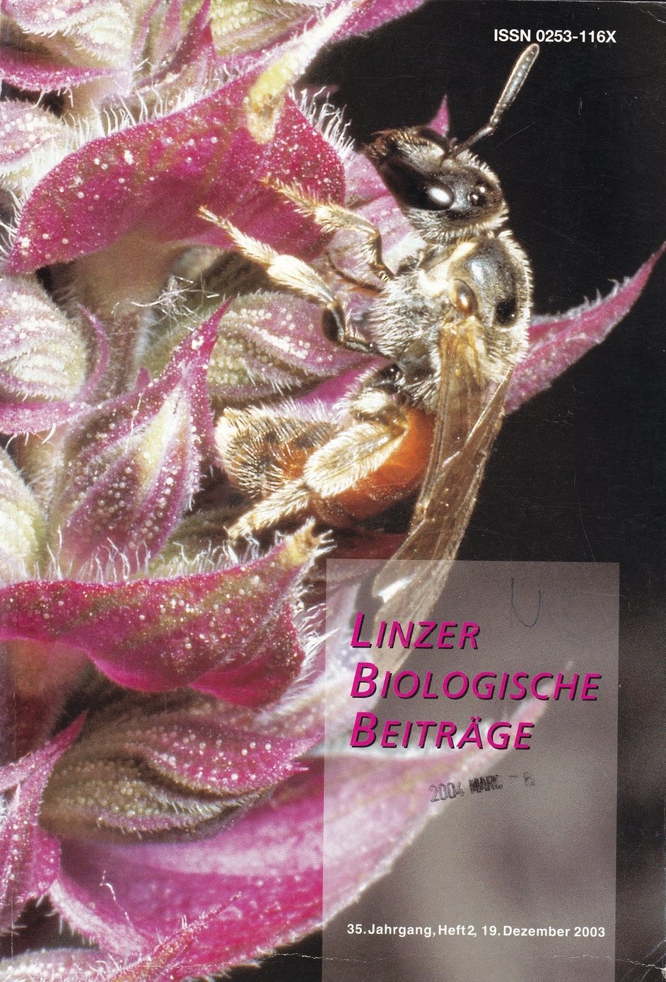 Linzer Biologische Beiträge 2003/35. évf. 2. füzet (Rippl-Rónai Múzeum CC BY-NC-ND)