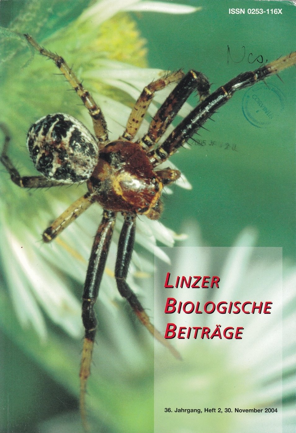 Linzer Biologische Beiträge 2004/36. évf. 2. füzet (Rippl-Rónai Múzeum CC BY-NC-ND)